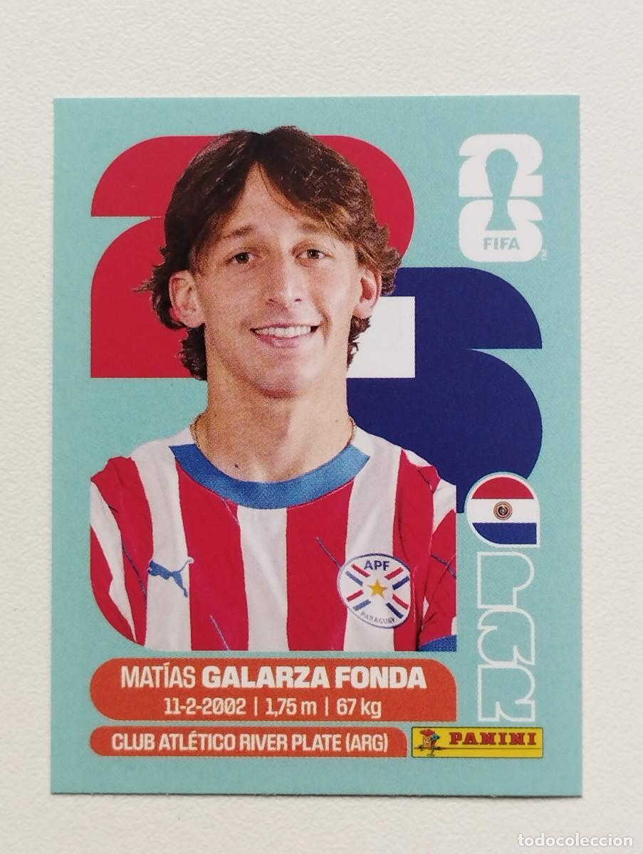 Cromos de F&uacute;tbol: CROMO STICKER WORLD CUP 2026 MUNDIAL 26 PARAGUAY PAR14 PAR 14 MATIAS GALARZA FONDA