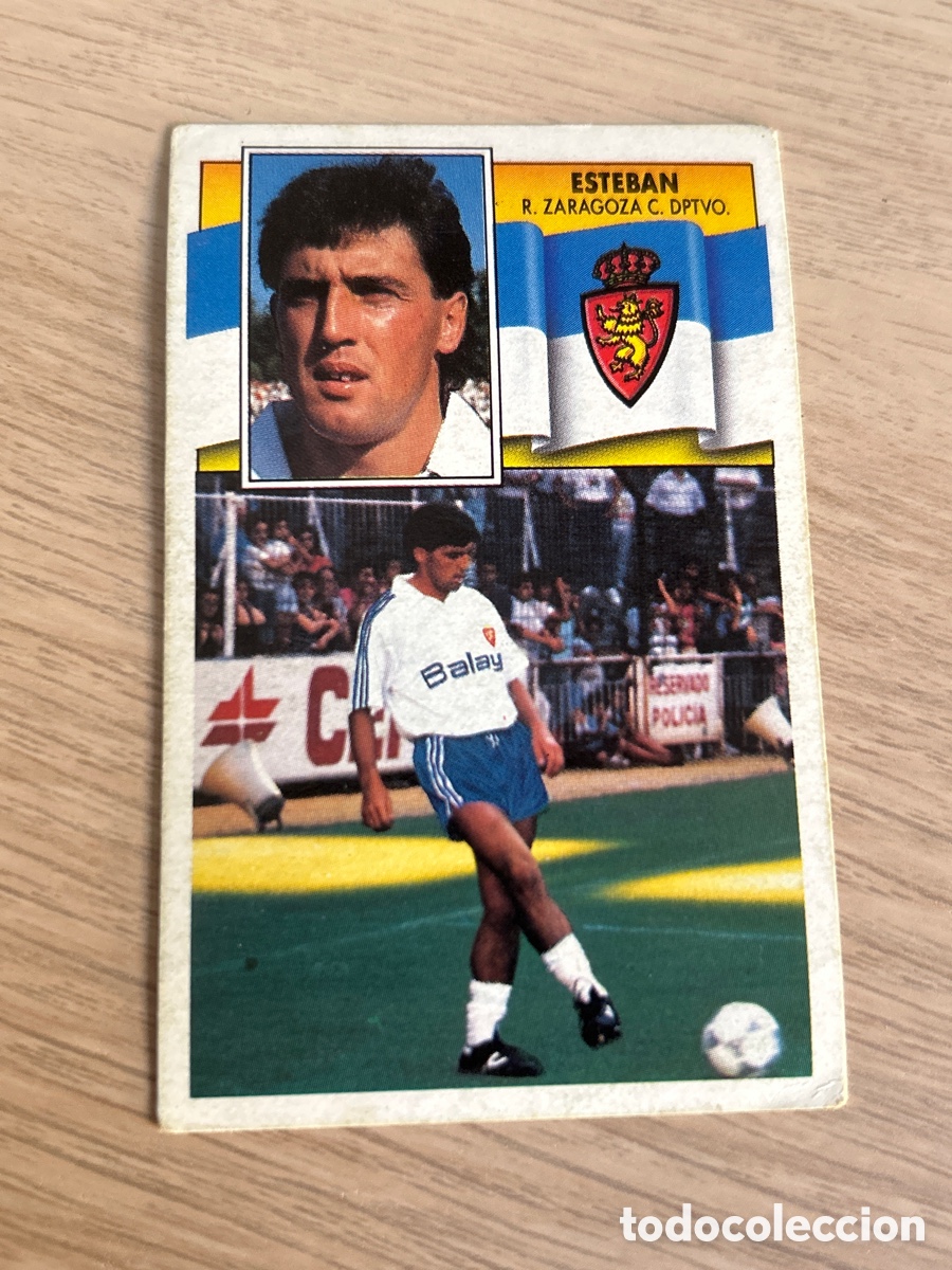 Cromos de f&uacute;tbol: ESTEBAN ZARAGOZA FICHAJE 11 VERSION LIGA ESTE 1990 1991 90 91 NUNCA PEGADO SIN PEGAR
