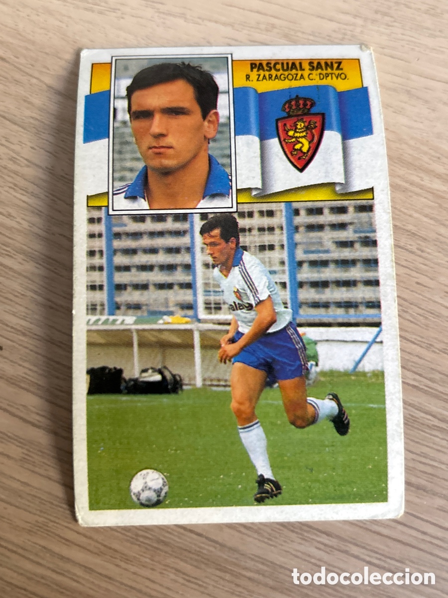 Cromos de f&uacute;tbol: PASCUAL SANZ REAL ZARAGOZA LIGA ESTE 1990 1991 90 91 NUNCA PEGADO SIN PEGAR