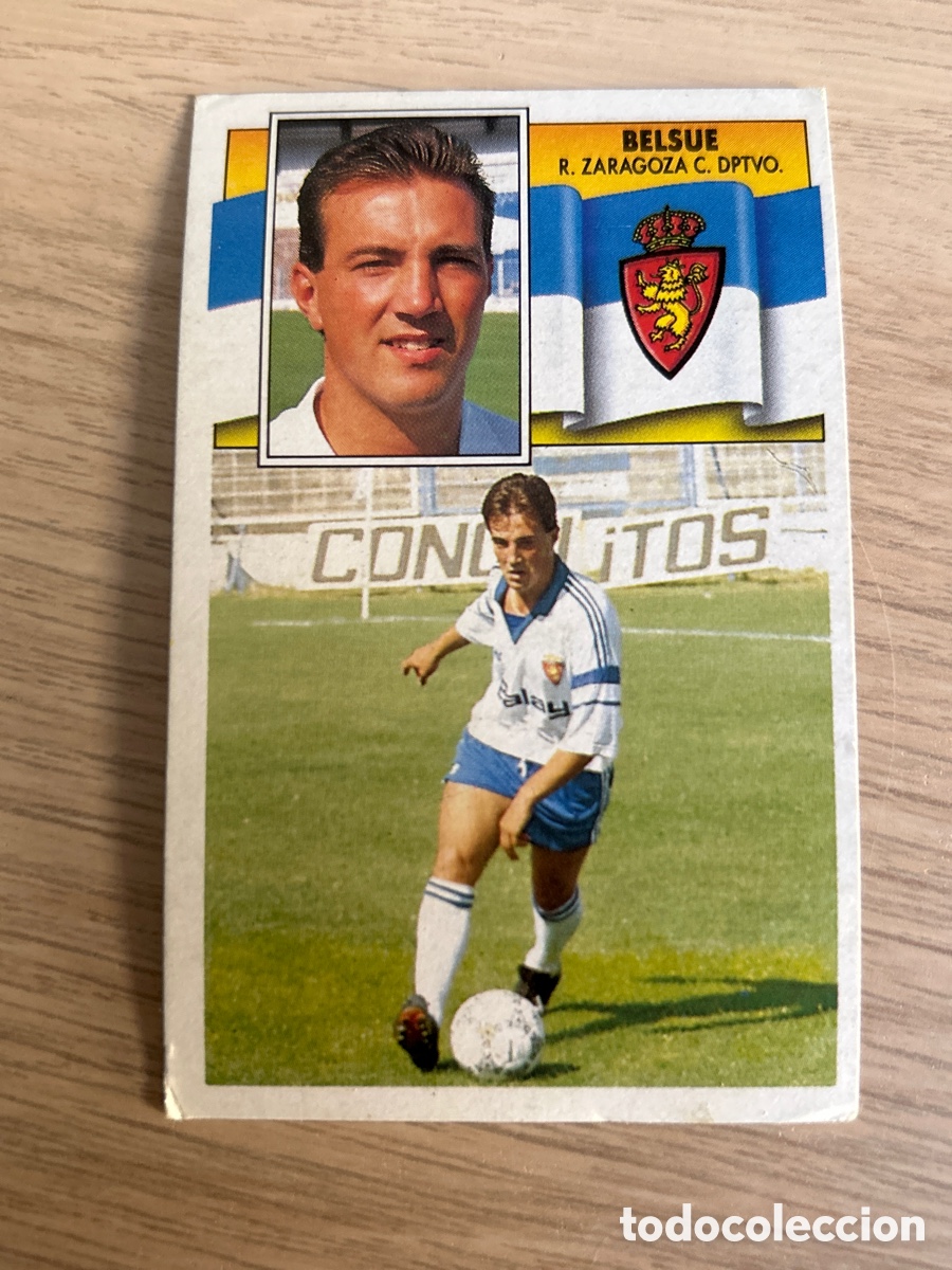 Cromos de f&uacute;tbol: BELSUE REAL ZARAGOZA LIGA ESTE 1990 1991 90 91 NUNCA PEGADO SIN PEGAR