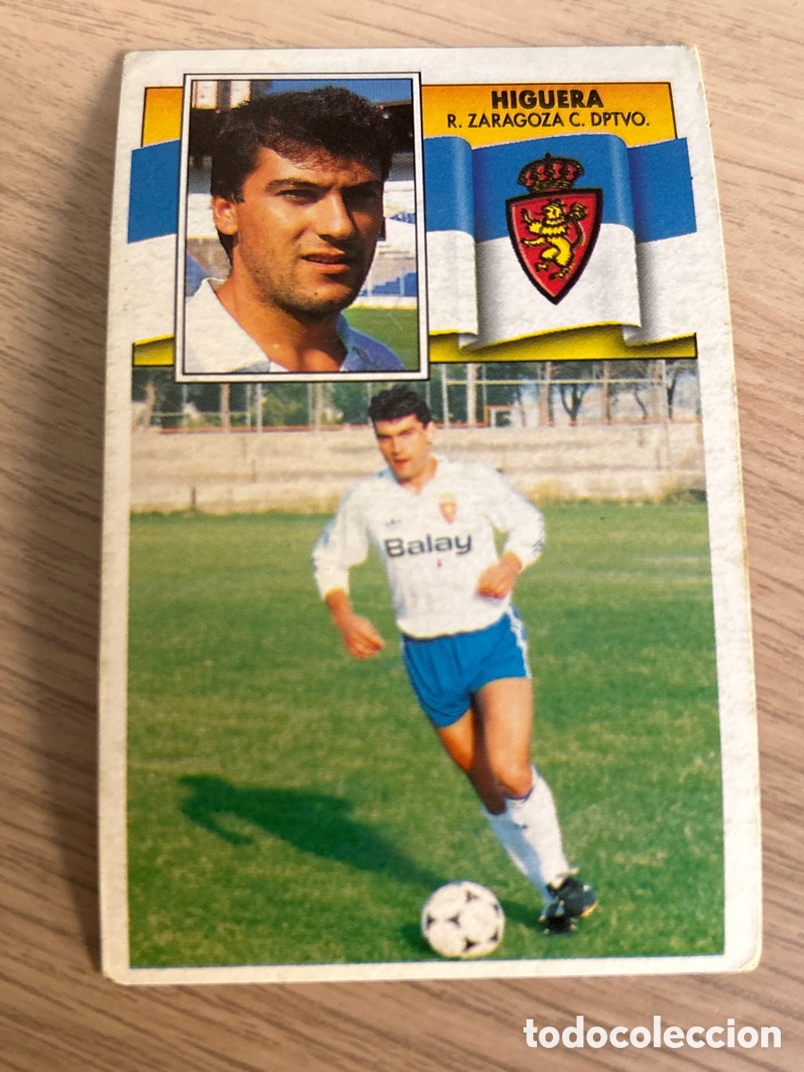 Cromos de Futebol: HIGUERA REAL ZARAGOZA LIGA ESTE 1990 1991 90 91 NUNCA PEGADO SIN PEGAR