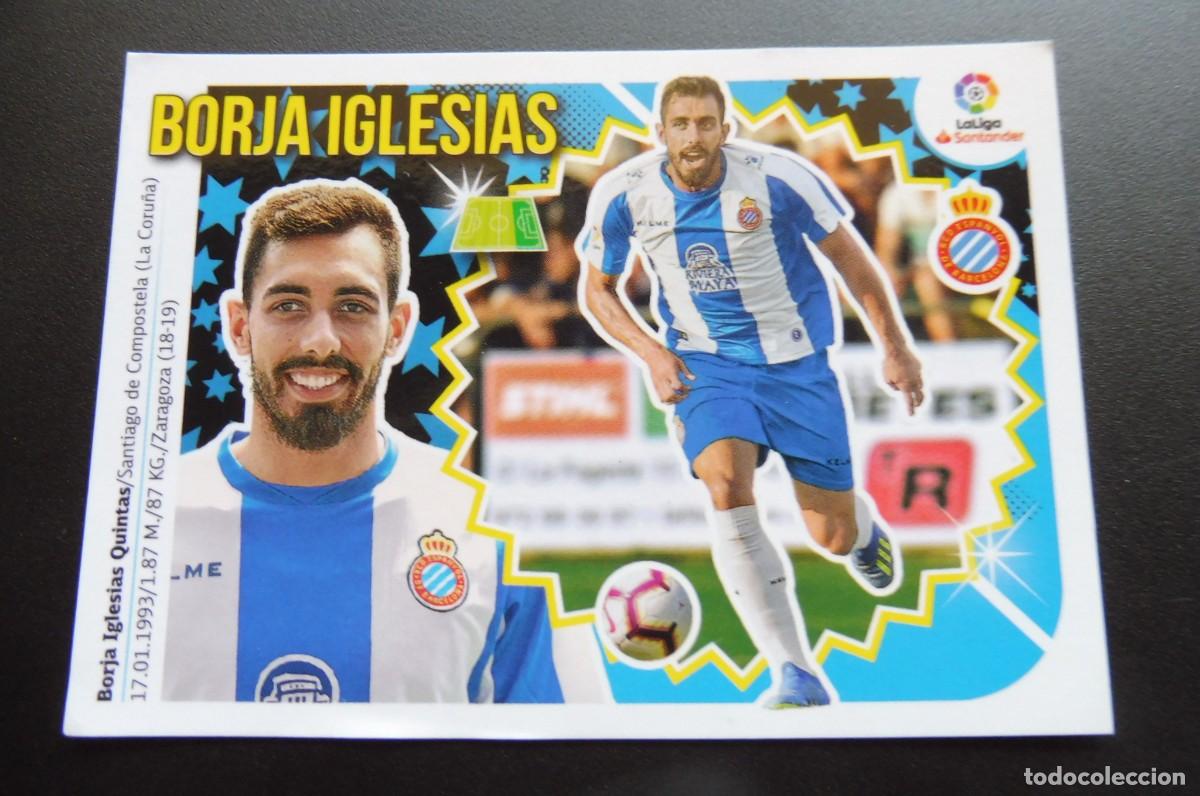 Cromos de F&uacute;tbol: CROMOS PANINI - LIGA SANTANDER 2018/19 ESTE - RCD. ESPANYOL - N&Uacute;M 5 - BORJA IGLESIAS