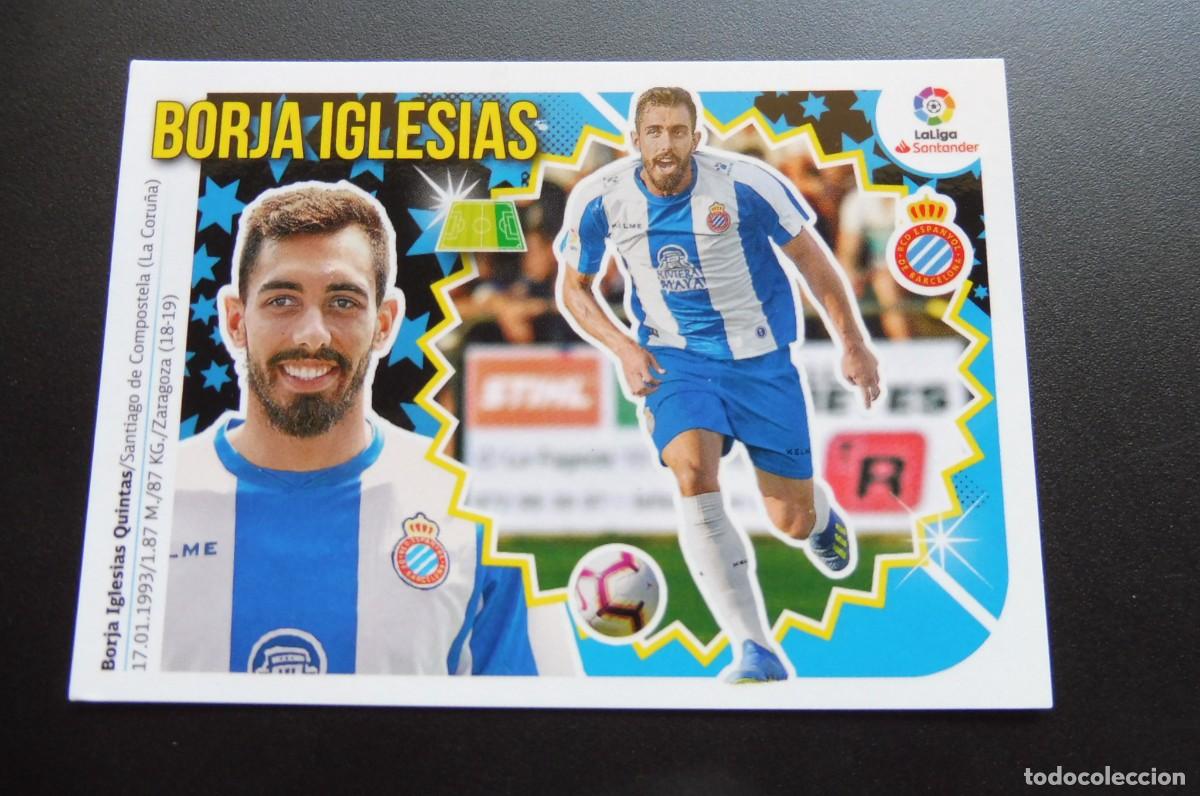Cromos de F&uacute;tbol: CROMOS PANINI - LIGA SANTANDER 2018/19 ESTE - RCD. ESPANYOL - N&Uacute;M 5 - BORJA IGLESIAS