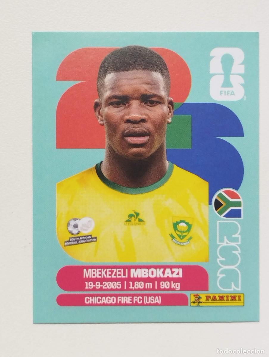 Cromos de f&uacute;tbol: CROMO STICKER WORLD CUP 2026 MUNDIAL 26 SUDAFRICA RSA6 RSA 6 MBOKAZI