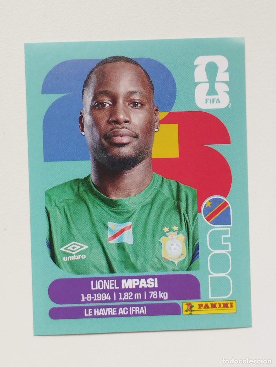 Cromos de f&uacute;tbol: CROMO STICKER WORLD CUP 2026 MUNDIAL 26 CONGO COD2 COD 2 LIONEL MPASI