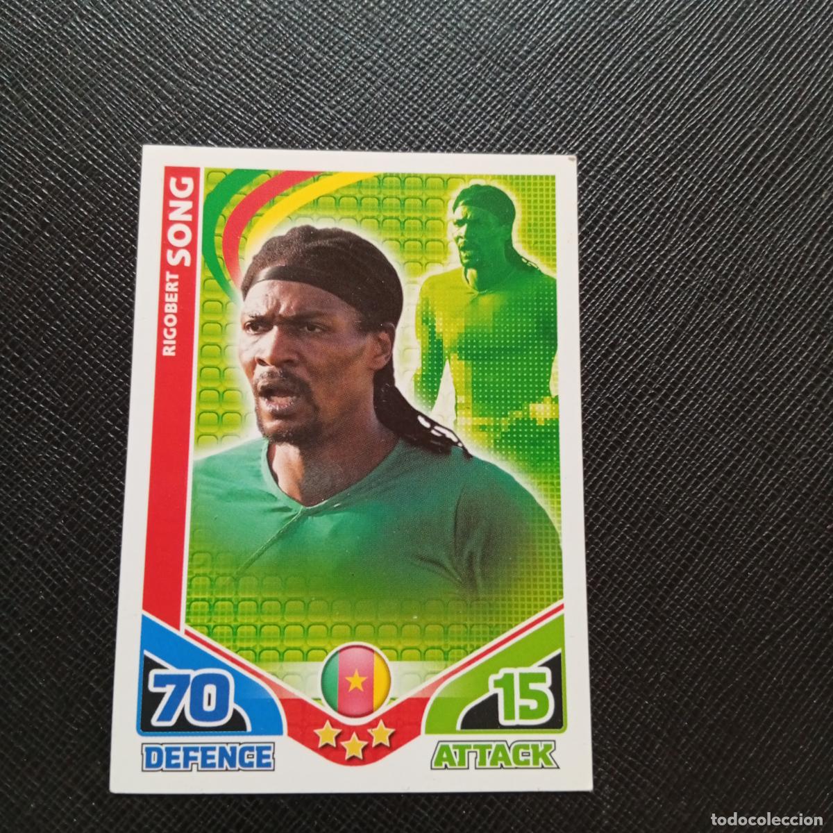 Cartes &agrave; collectionner de Football: SONG CAMERUN MATCH ATTAX SOUTH AFRICA 2010 MUNDIAL CROMO WORLD FUTBOL 10 - A150 PG262