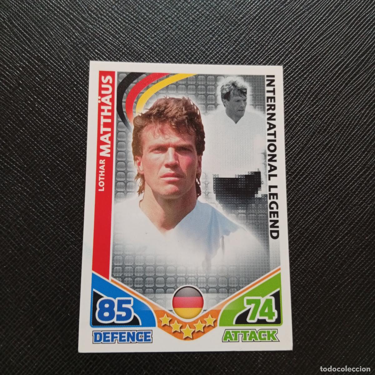 Cartes &agrave; collectionner de Football: MATTHAUS ALEMANIA MATCH ATTAX SOUTH AFRICA 2010 MUNDIAL CROMO WORLD FUTBOL 10 - A150 PG262 LEGEND