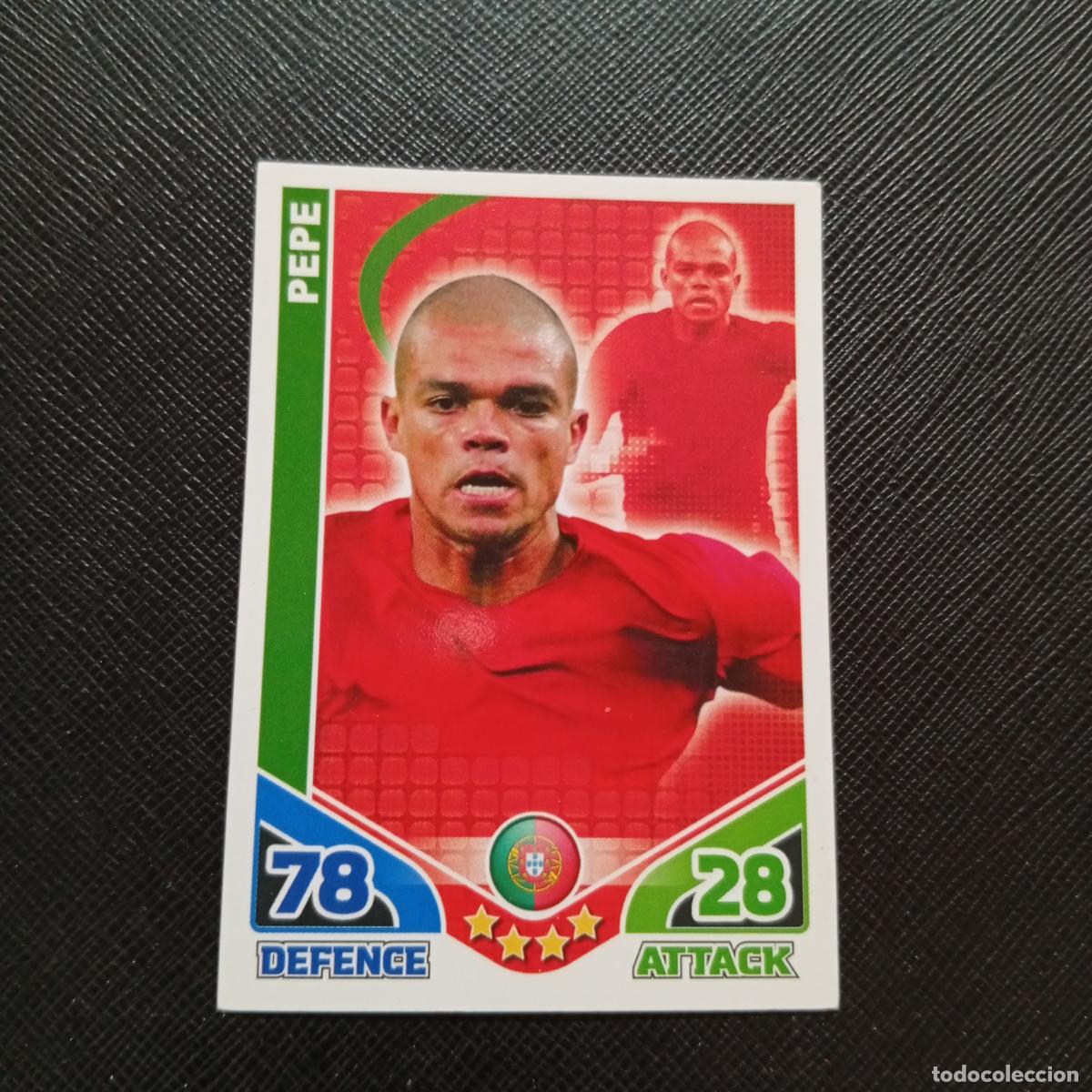 Football Stickers: PEPE PORTUGAL MATCH ATTAX SOUTH AFRICA 2010 MUNDIAL CROMO WORLD FUTBOL 10 - A150 PG289