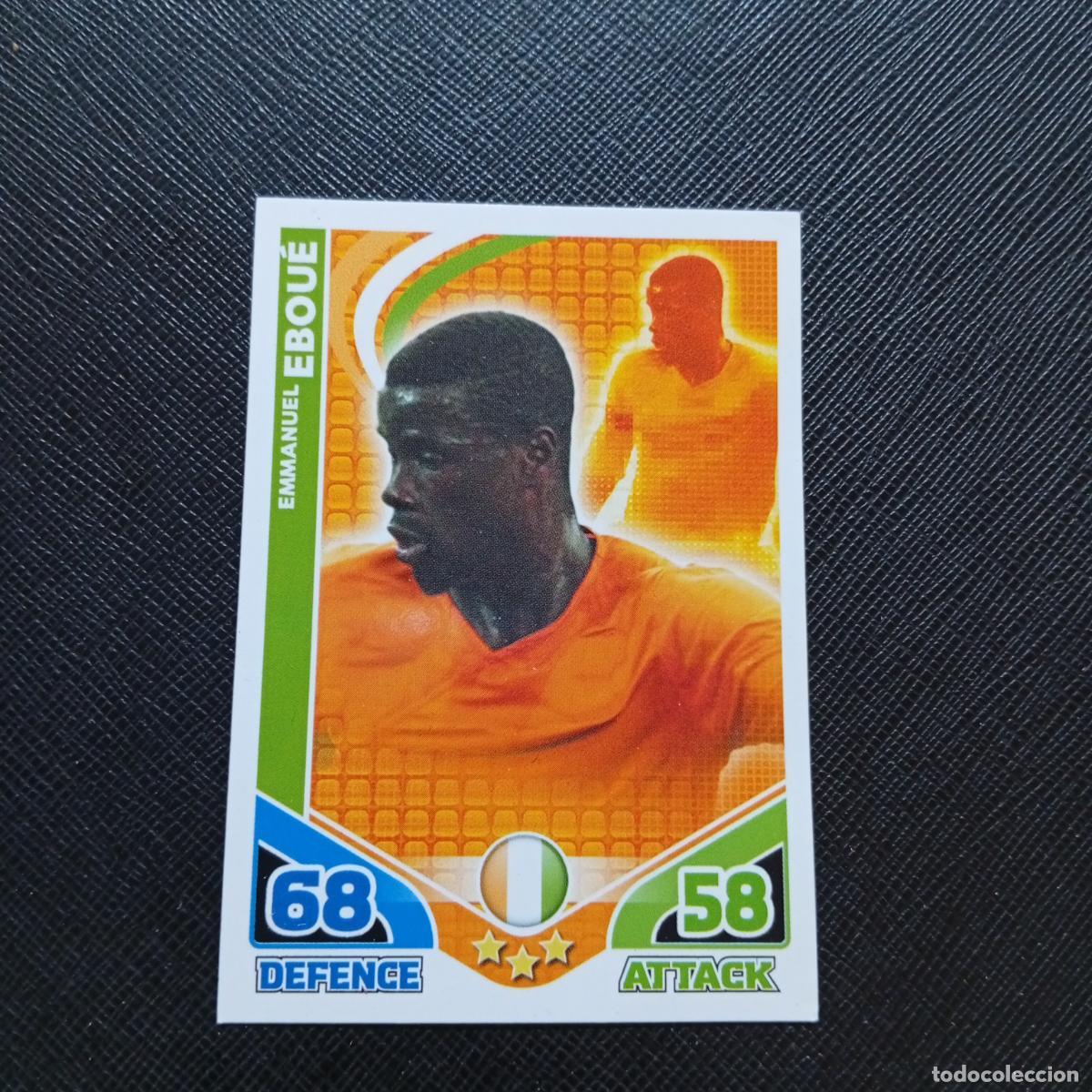 Football Stickers: EBOUE HOLANDA MATCH ATTAX SOUTH AFRICA 2010 MUNDIAL CROMO WORLD FUTBOL 10 - A150 PG298