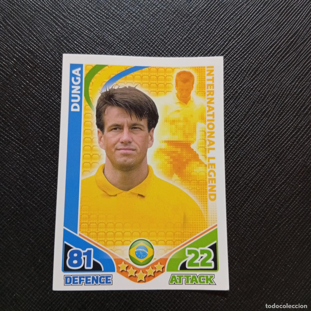 Cromos de f&uacute;tbol: DUNGA BRASIL MATCH ATTAX SOUTH AFRICA 2010 MUNDIAL CROMO WORLD FUTBOL 10 - A150 PG307 LEGEND