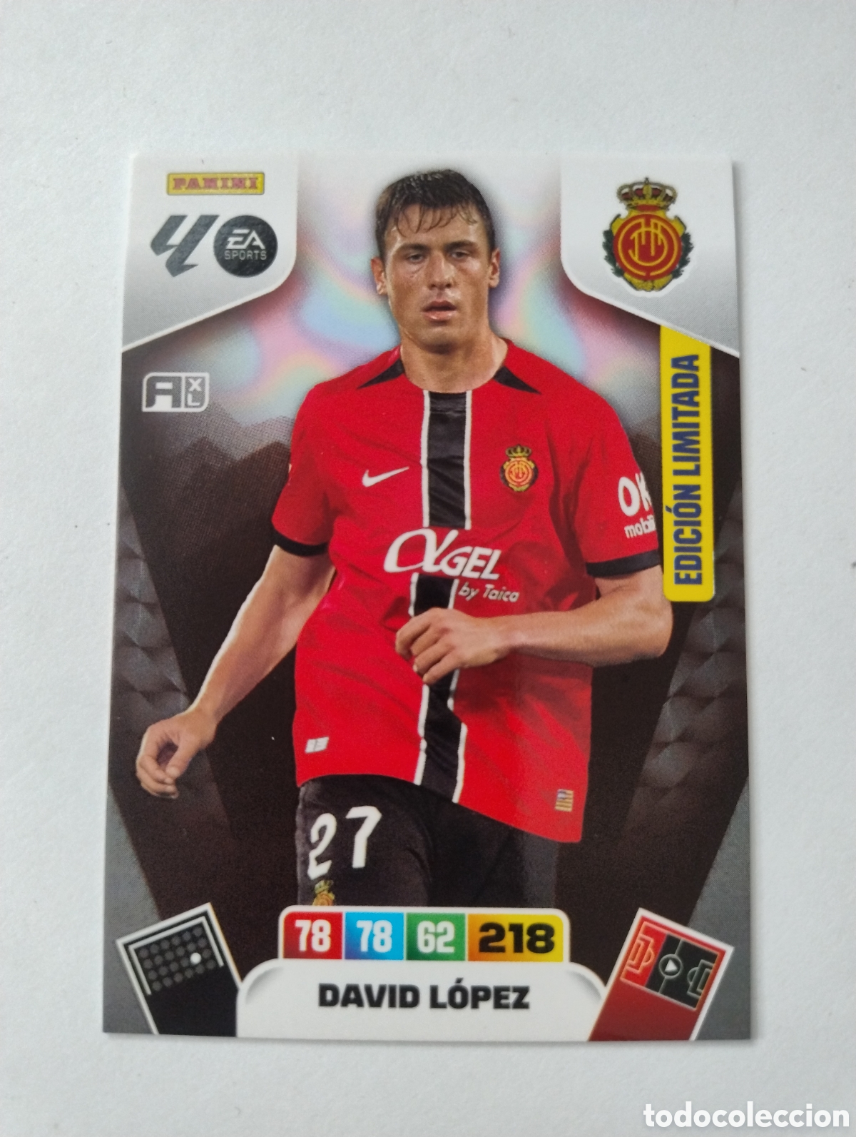 Football Stickers: David L&oacute;pez - Mallorca - Adrenalyn XL Liga 2025 - 2026 Edici&oacute;n Limitada