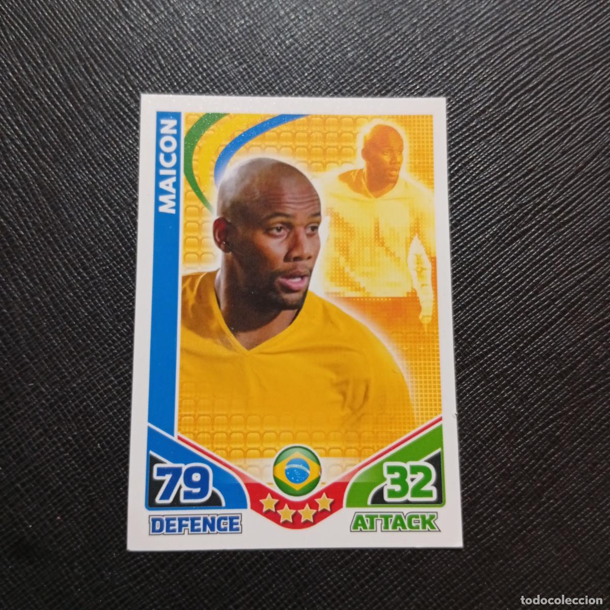 Cromos de Futebol: MAICON BRASIL MATCH ATTAX SOUTH AFRICA 2010 MUNDIAL CROMO WORLD FUTBOL 10 - A150 PG316