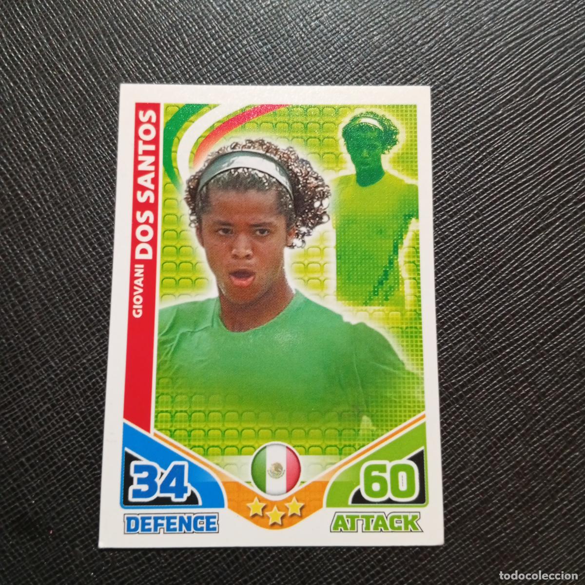 Cromos de Futebol: DOS SANTOS MEXICO MATCH ATTAX SOUTH AFRICA 2010 MUNDIAL CROMO WORLD FUTBOL 10 - A150 PG316