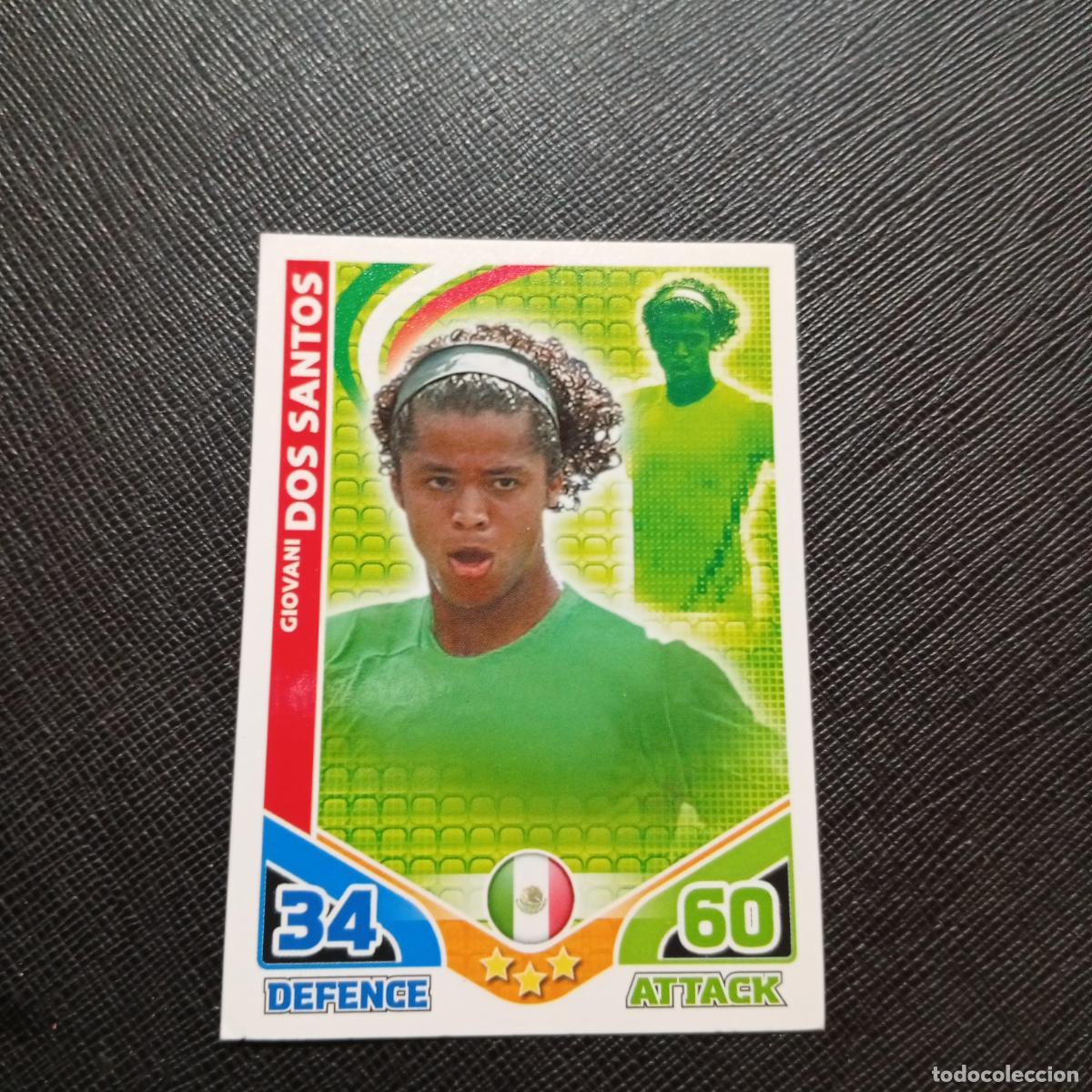 Cromos de f&uacute;tbol: DOS SANTOS MEXICO MATCH ATTAX SOUTH AFRICA 2010 MUNDIAL CROMO WORLD FUTBOL 10 - A150 PG316 B