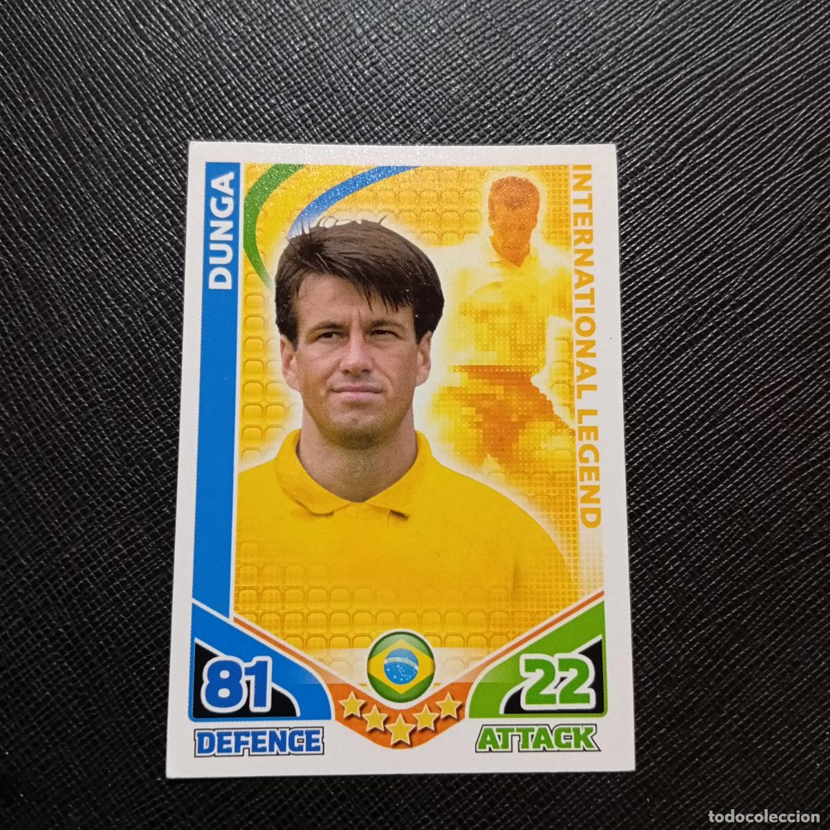 Cromos de Futebol: DUNGA BRASIL MATCH ATTAX SOUTH AFRICA 2010 MUNDIAL CROMO WORLD FUTBOL 10 - A150 PG316 LEGEND