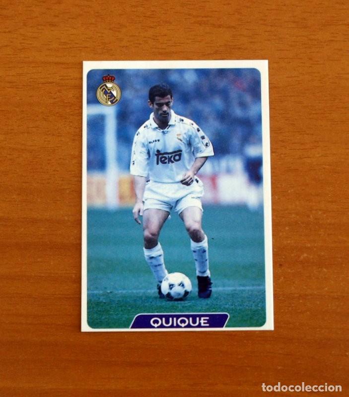 Cromos de Futebol: Real Madrid - N&ordm; 9 Quique - Las Fichas de la Liga 95-96-1995-1996 -Mundicromo Sport