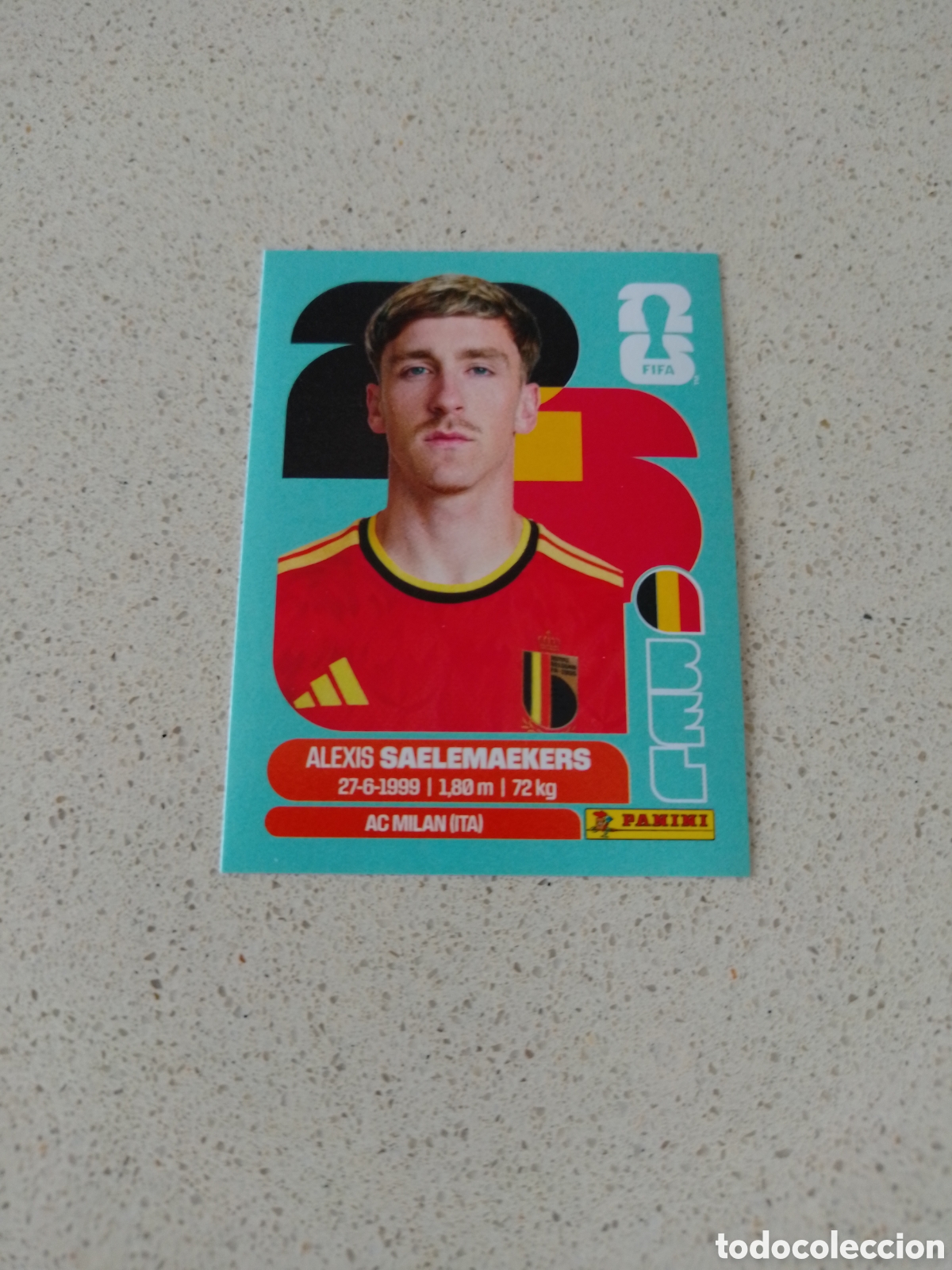 Cromos de Futebol: CROMO NUMERO 12 SAELEMAEKERS BELGICA. MUNDIAL 2026. PANINI.