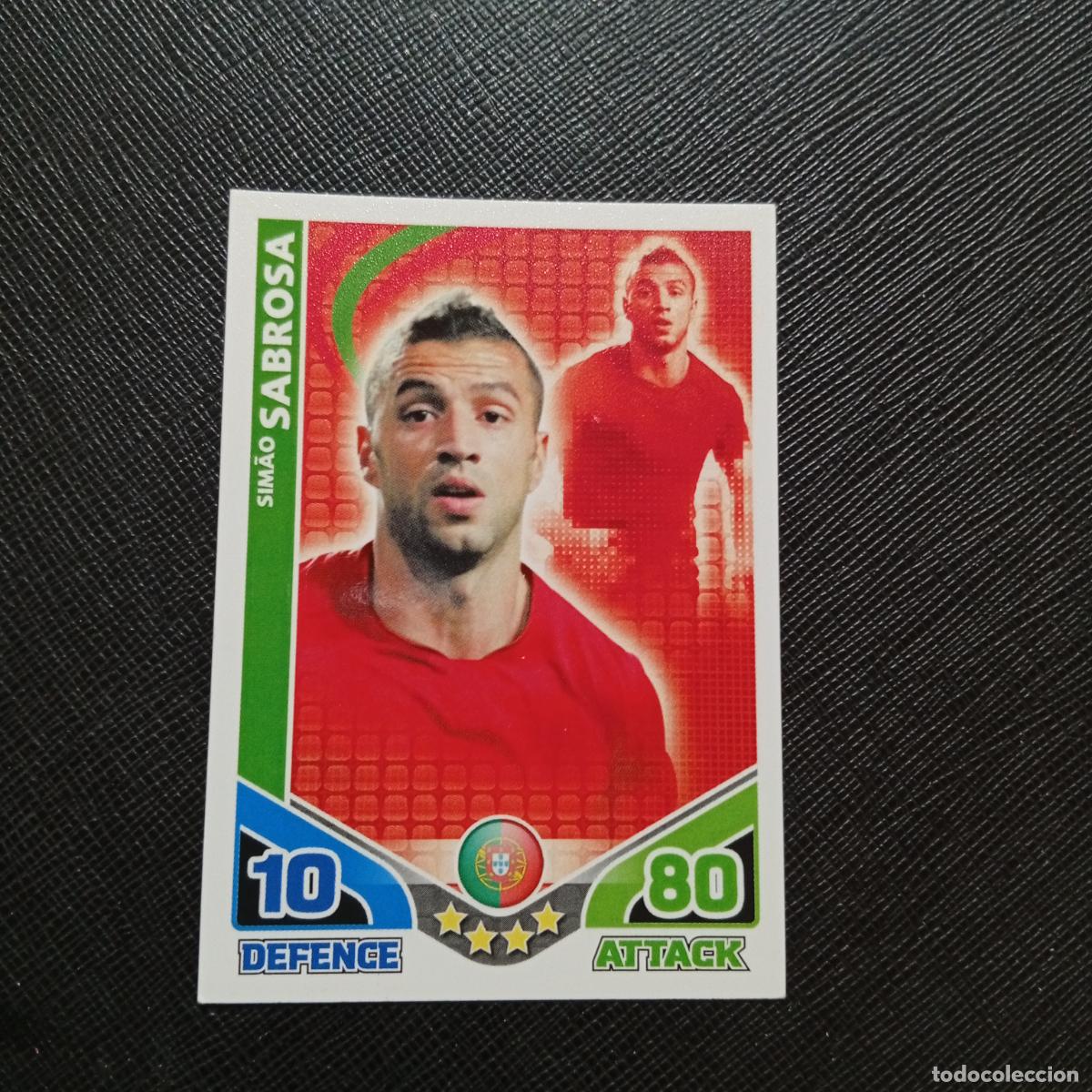 Cromos de Futebol: SIMAO SABROSA PORTUGAL MATCH ATTAX SOUTH AFRICA 2010 MUNDIAL CROMO WORLD FUTBOL 10 - A150 PG325