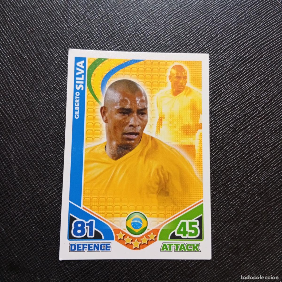 Cromos de Futebol: GILBERTO SILVA BRASIL MATCH ATTAX SOUTH AFRICA 2010 MUNDIAL CROMO WORLD FUTBOL 10 - A150 PG334