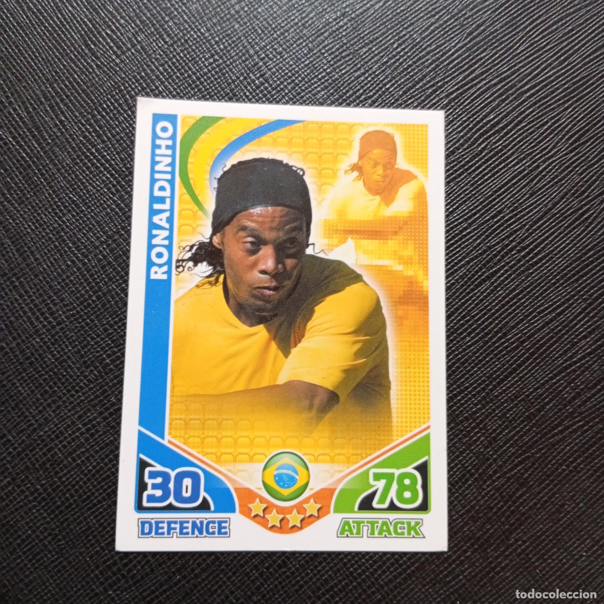Cromos de f&uacute;tbol: RONALDINHO BRASIL MATCH ATTAX SOUTH AFRICA 2010 MUNDIAL CROMO WORLD FUTBOL 10 - A150 PG334