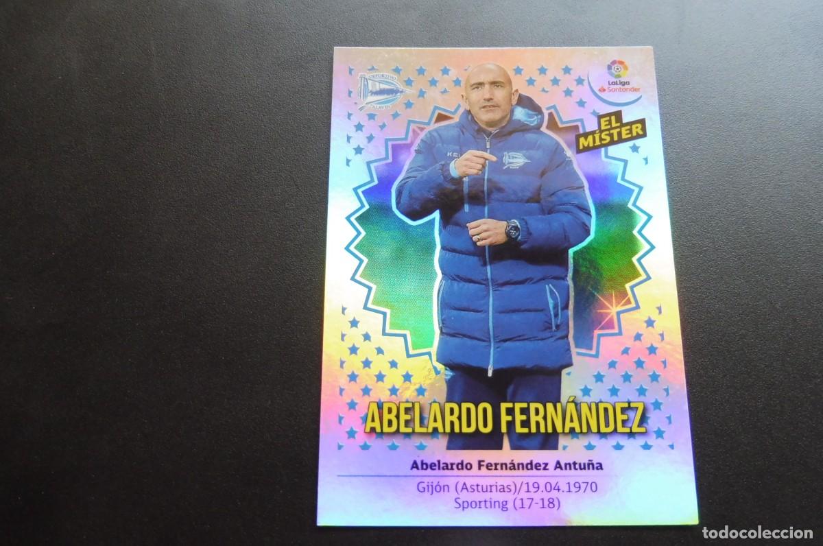 Cromos de f&uacute;tbol: CROMOS PANINI - LIGA SANTANDER 2018/19 ESTE - CD. ALAVES - N&Uacute;M 2 - ENTRENADOR ABELARDO