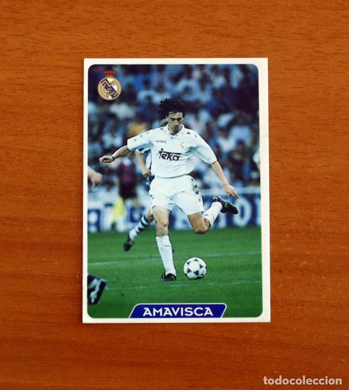 Cromos de f&uacute;tbol: Real Madrid - N&ordm; 18 Amavisca - Las Fichas de la Liga 95-96-1995-1996 -Mundicromo Sport