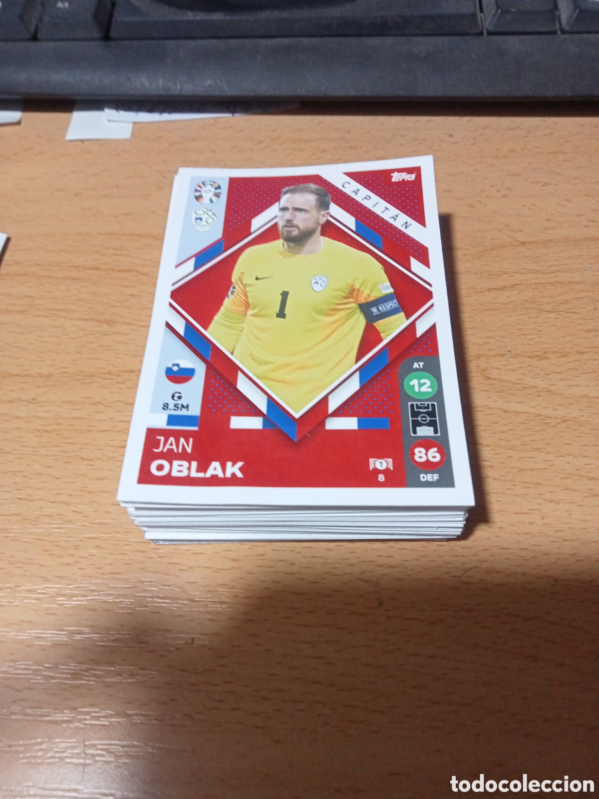 Cromos de f&uacute;tbol: cromo 8 Jan Oblak uefa euro 2024 Germany