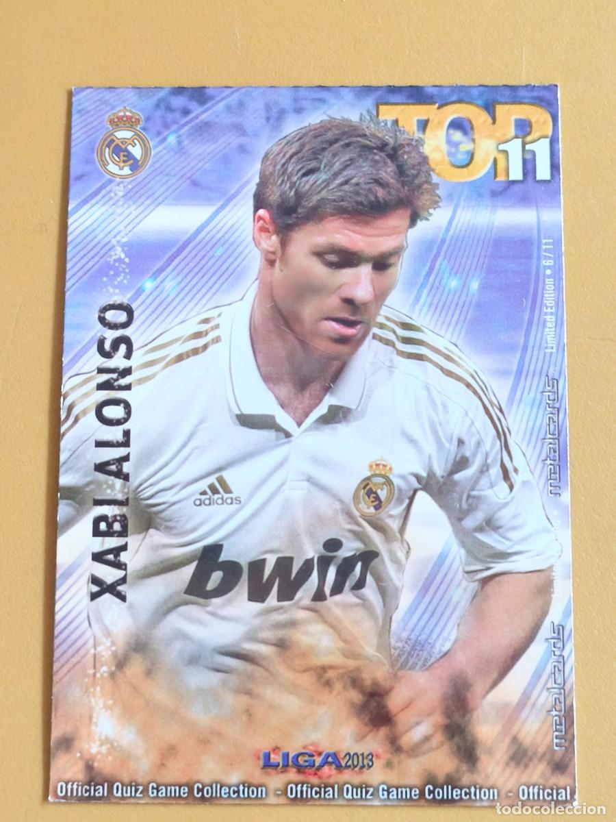 Cromos de f&uacute;tbol: xabi alonso, 2013 top metalcards edicion limitada