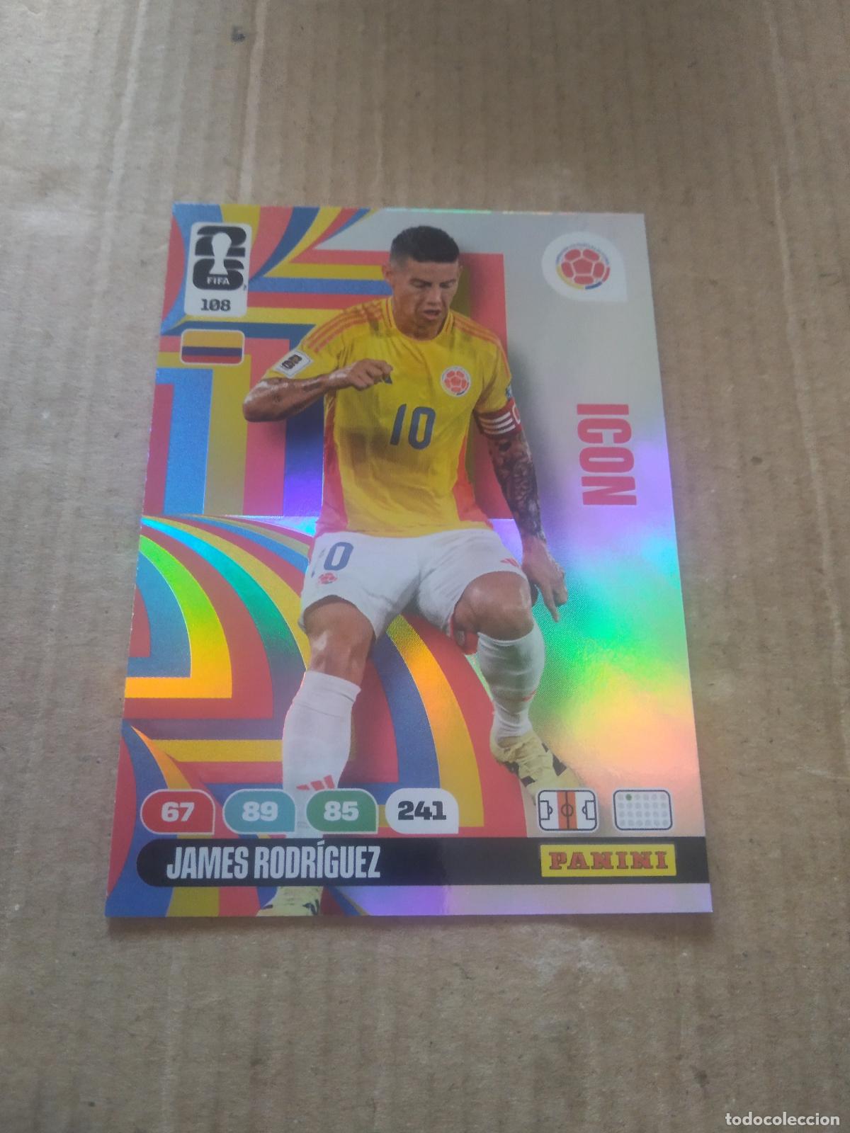 Cromos de Futebol: 108 JAMES RODRIGUEZ COLOMBIA CROMO FUTBOL PANINI ADRENALYN MUNDIAL 2026 WORLD CUP