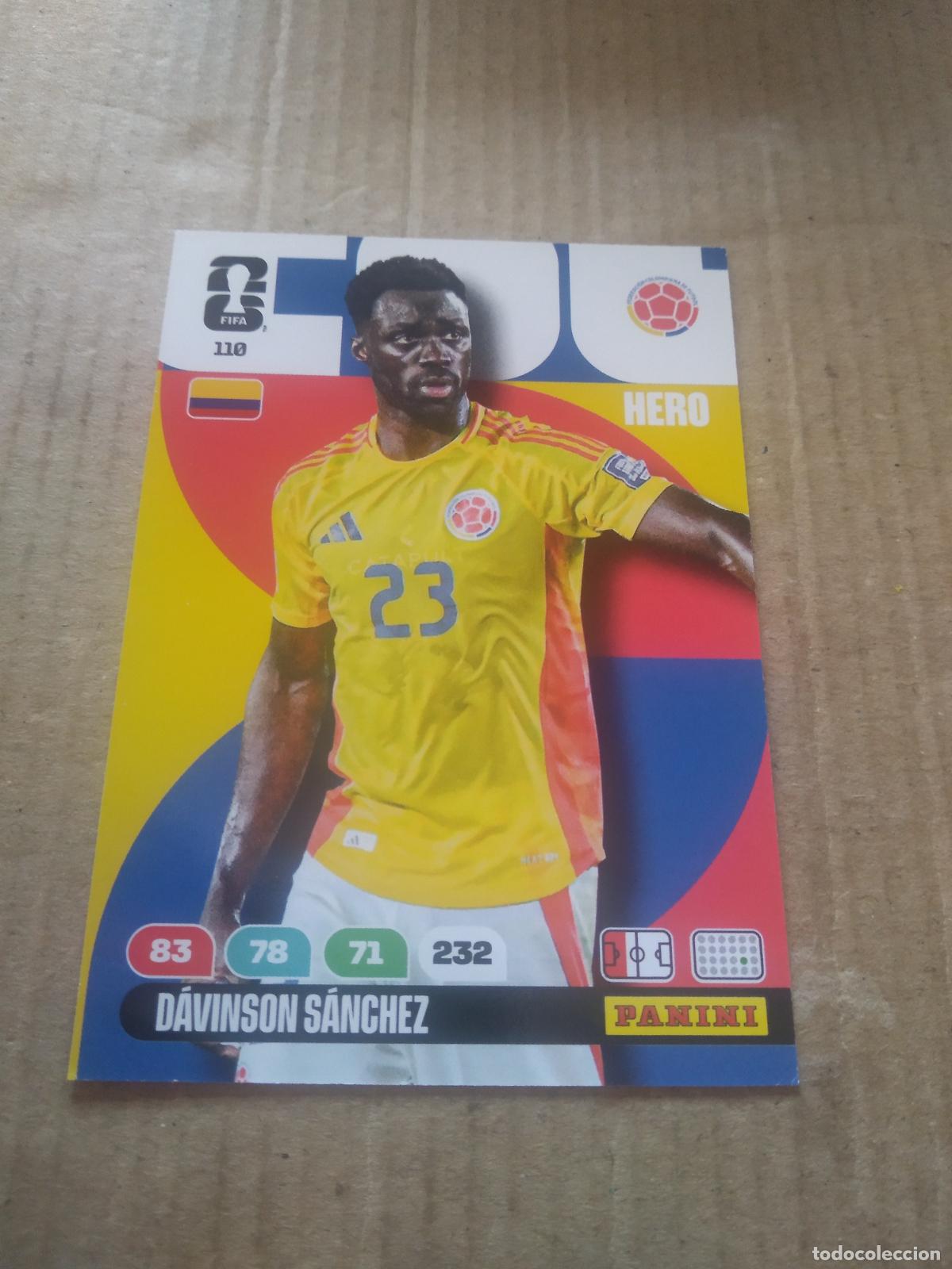 Cromos de Futebol: 110 DAVINSON SANCHEZ COLOMBIA CROMO FUTBOL PANINI ADRENALYN MUNDIAL 2026 WORLD CUP