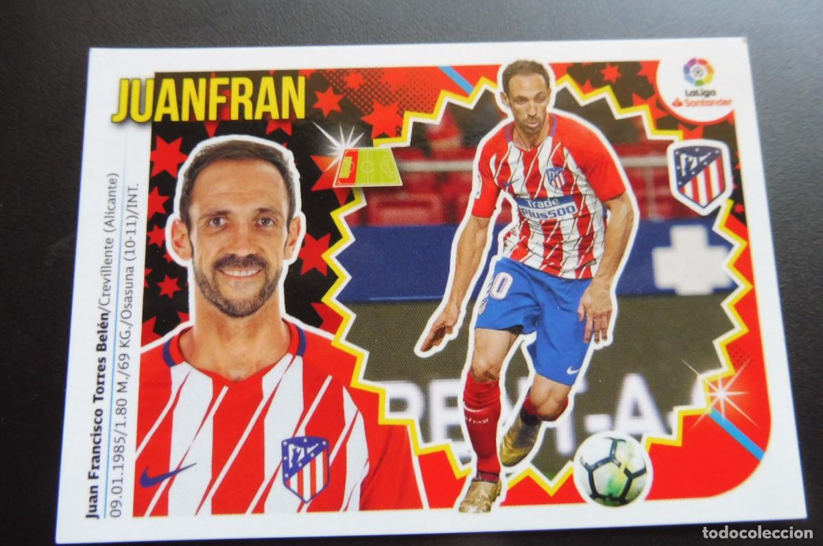 Cromos de Futebol: CROMOS PANINI - LIGA SANTANDER 2018/19 ESTE - AT DE MADRID - N&Uacute;M 3 A - JUANFRAN