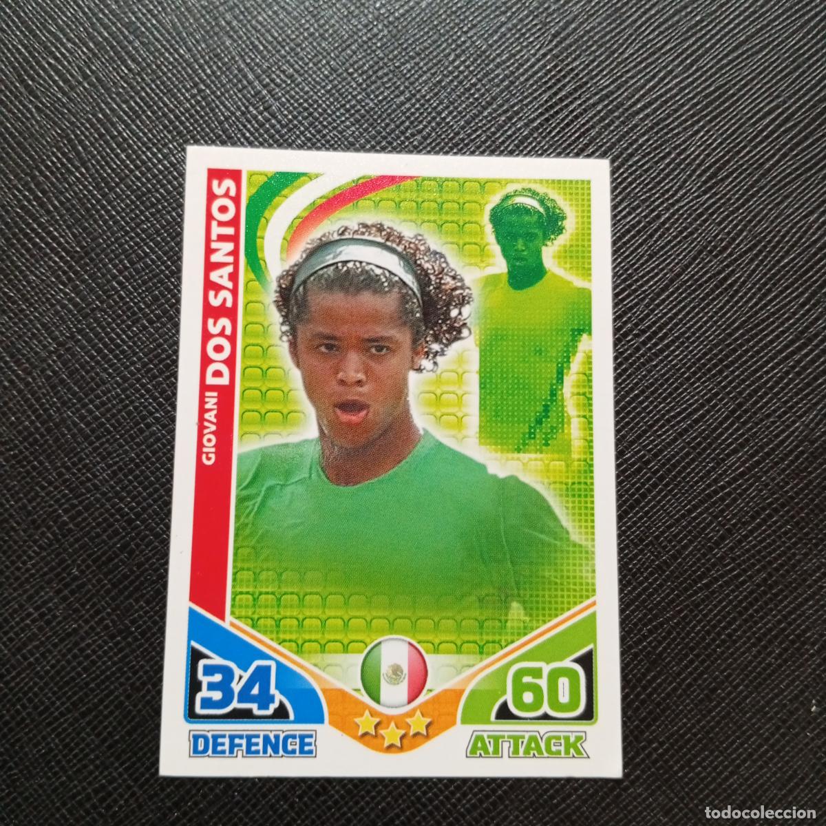 Cromos de Futebol: DOS SANTOS MEXICO MATCH ATTAX SOUTH AFRICA 2010 MUNDIAL CROMO WORLD FUTBOL 10 - A150 PG370