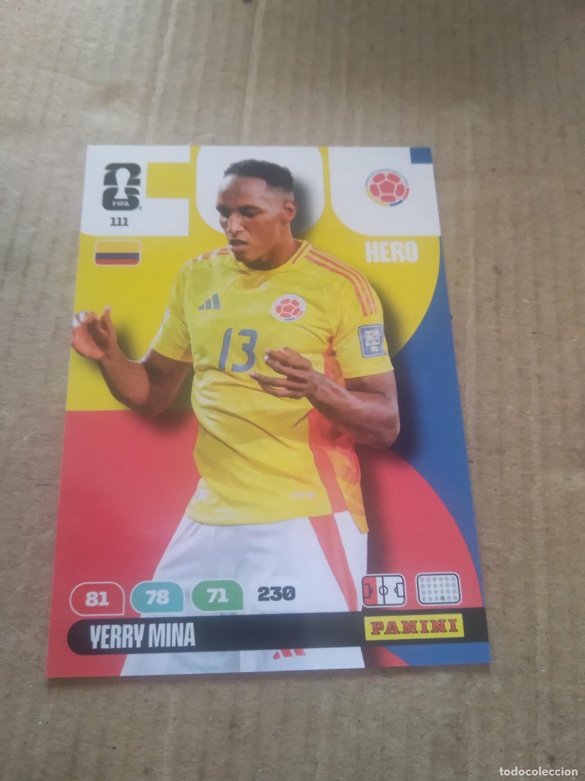Cromos de Futebol: 111 YERRY MINA COLOMBIA CROMO FUTBOL PANINI ADRENALYN MUNDIAL 2026 WORLD CUP