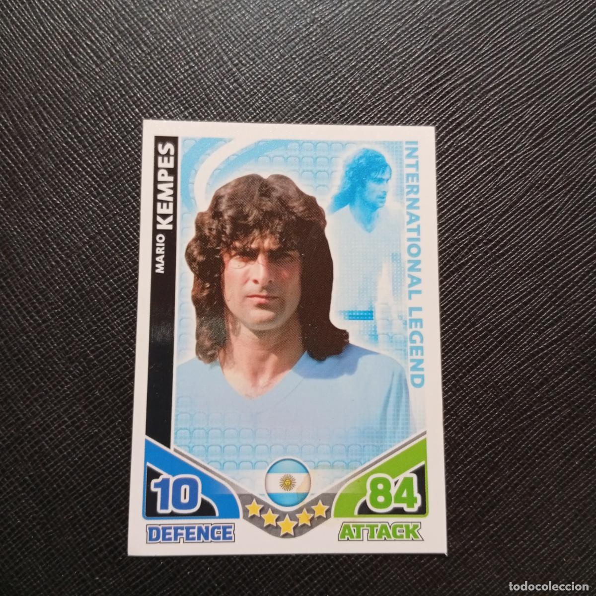 Cromos de f&uacute;tbol: KEMPES ARGENTINA MATCH ATTAX SOUTH AFRICA 2010 MUNDIAL CROMO WORLD FUTBOL 10 - A150 PG370 LEGEND