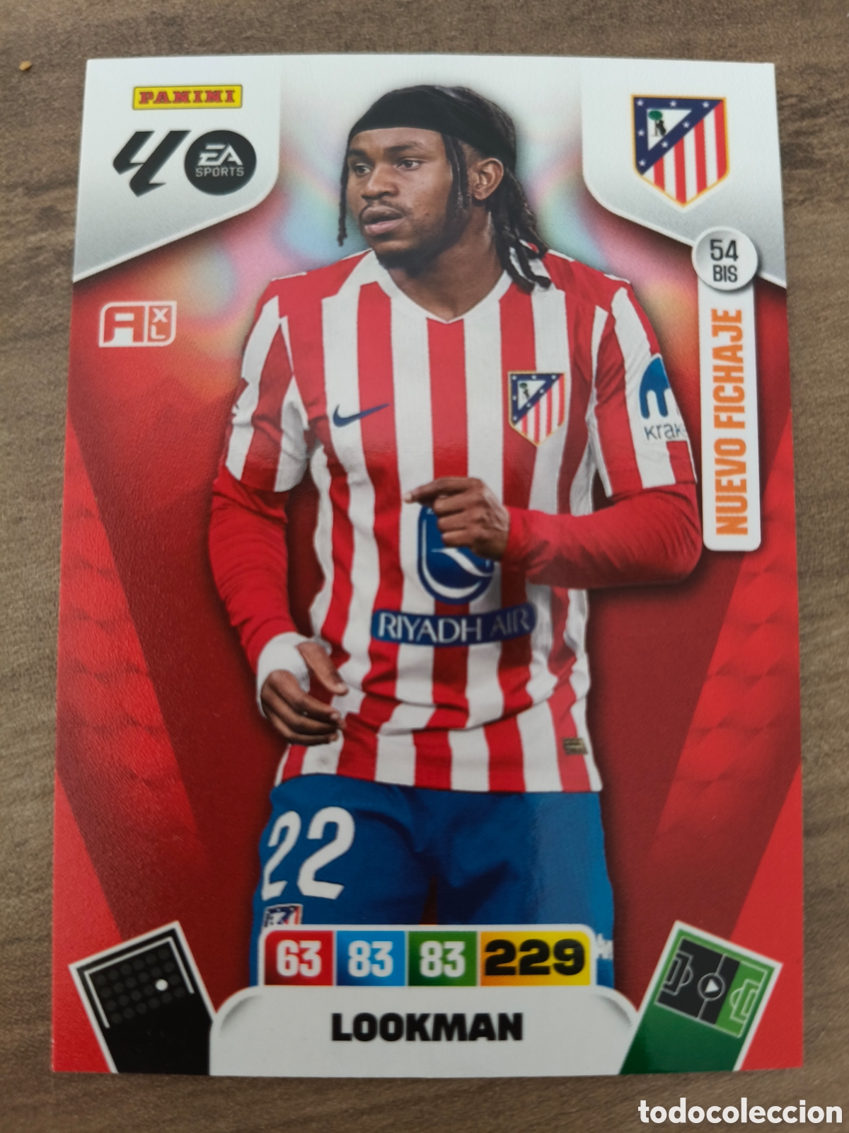 Figurine di Calcio: 54 Bis Lookman Nuevo Fichaje At. Madrid Adrenalyn XL La Liga 25 26