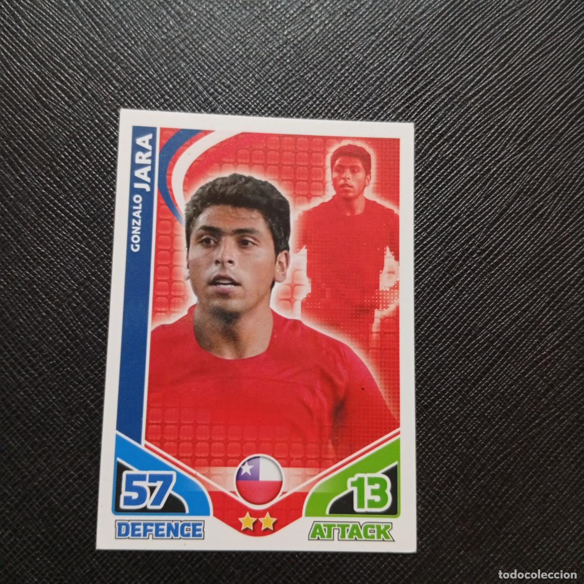 Figurine di Calcio: JARA CHILE MATCH ATTAX SOUTH AFRICA 2010 MUNDIAL CROMO WORLD FUTBOL 10 - A150 PG370