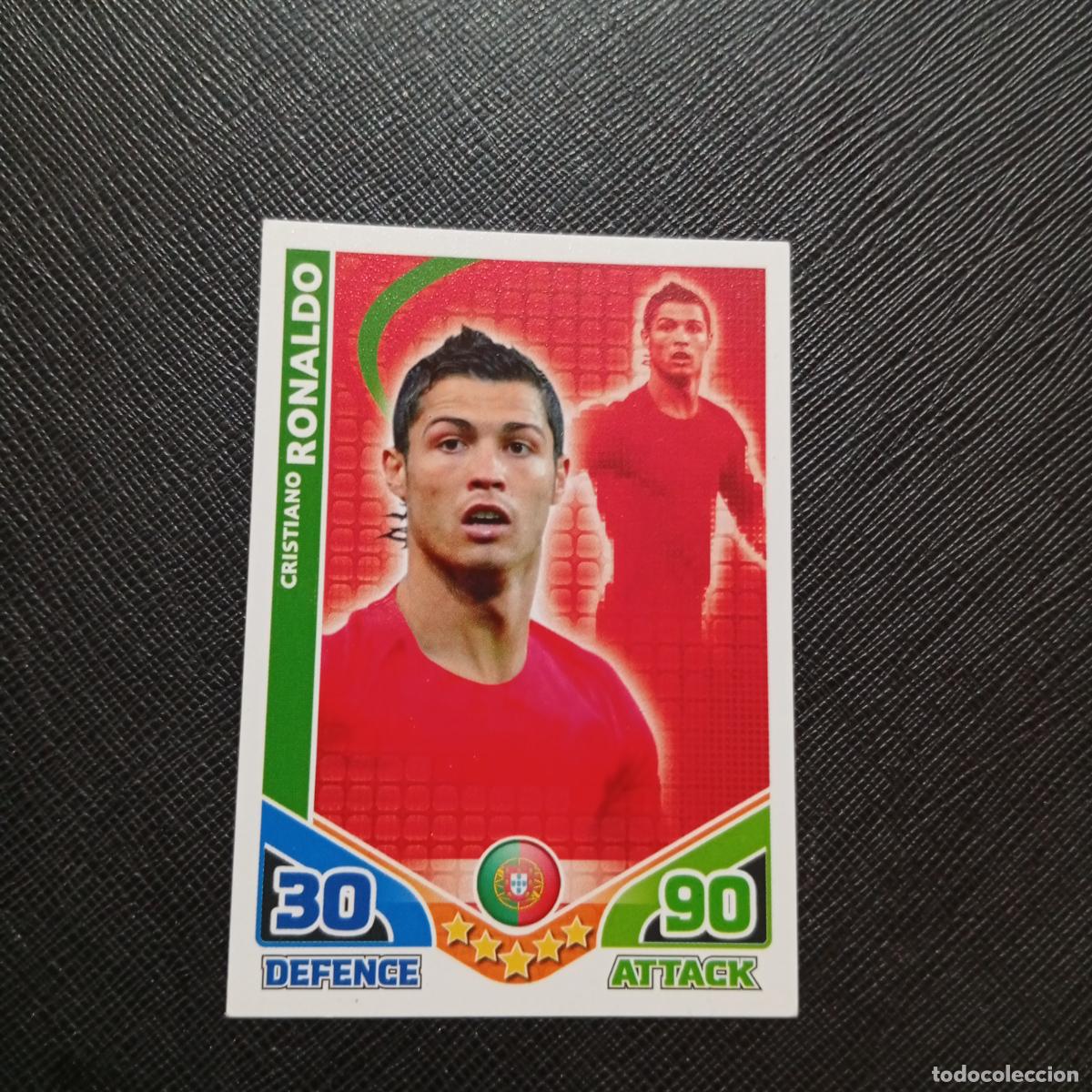 Figurine di Calcio: CRISTIANO RONALDO PORTUGAL MATCH ATTAX SOUTH AFRICA 2010 MUNDIAL CROMO WORLD FUTBOL 10 - A150 PG379