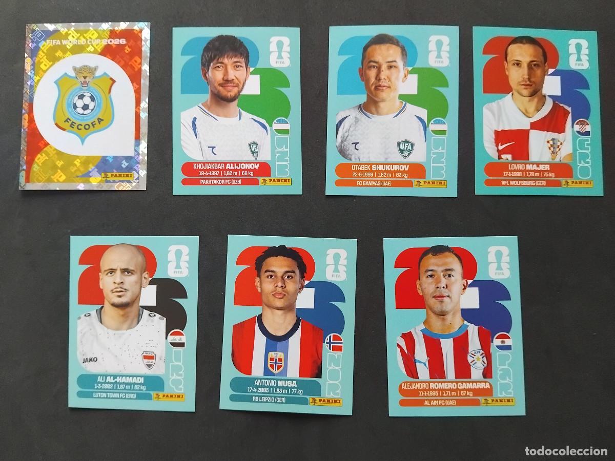 Figurine di Calcio: 7 CROMOS MUNDIAL 2026 - LOTE DE 7 CROMOS VARIADOS - PANINI FIFA WORLD CUP 2026 - MUNDIAL 2026 26