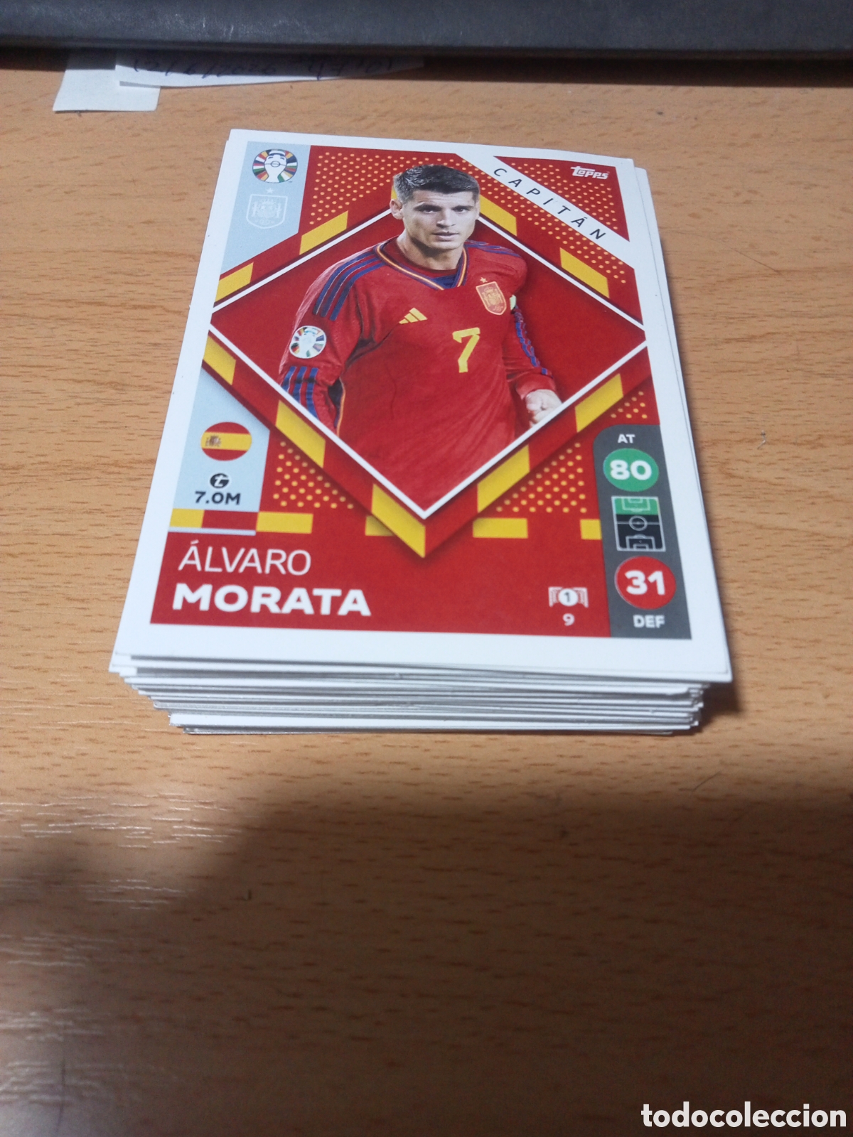 Figurine di Calcio: cromo 9 Alvaro Morata uefa euro 2024 Germany