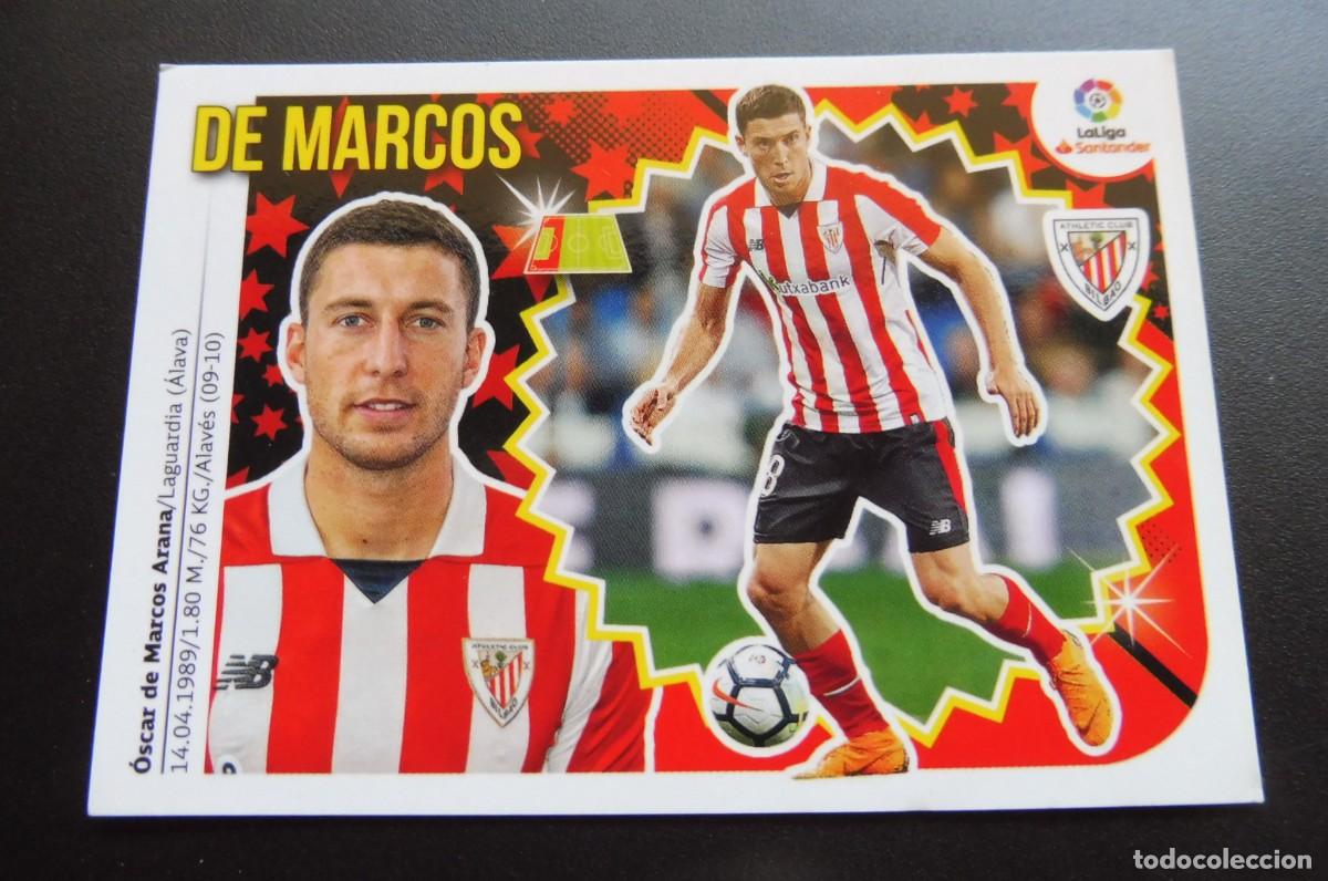 Figurine di Calcio: CROMOS PANINI - LIGA SANTANDER 2018/19 ESTE - ATHLETIC CL&Uacute;B - N&Uacute;M 3 - DE MARCOS