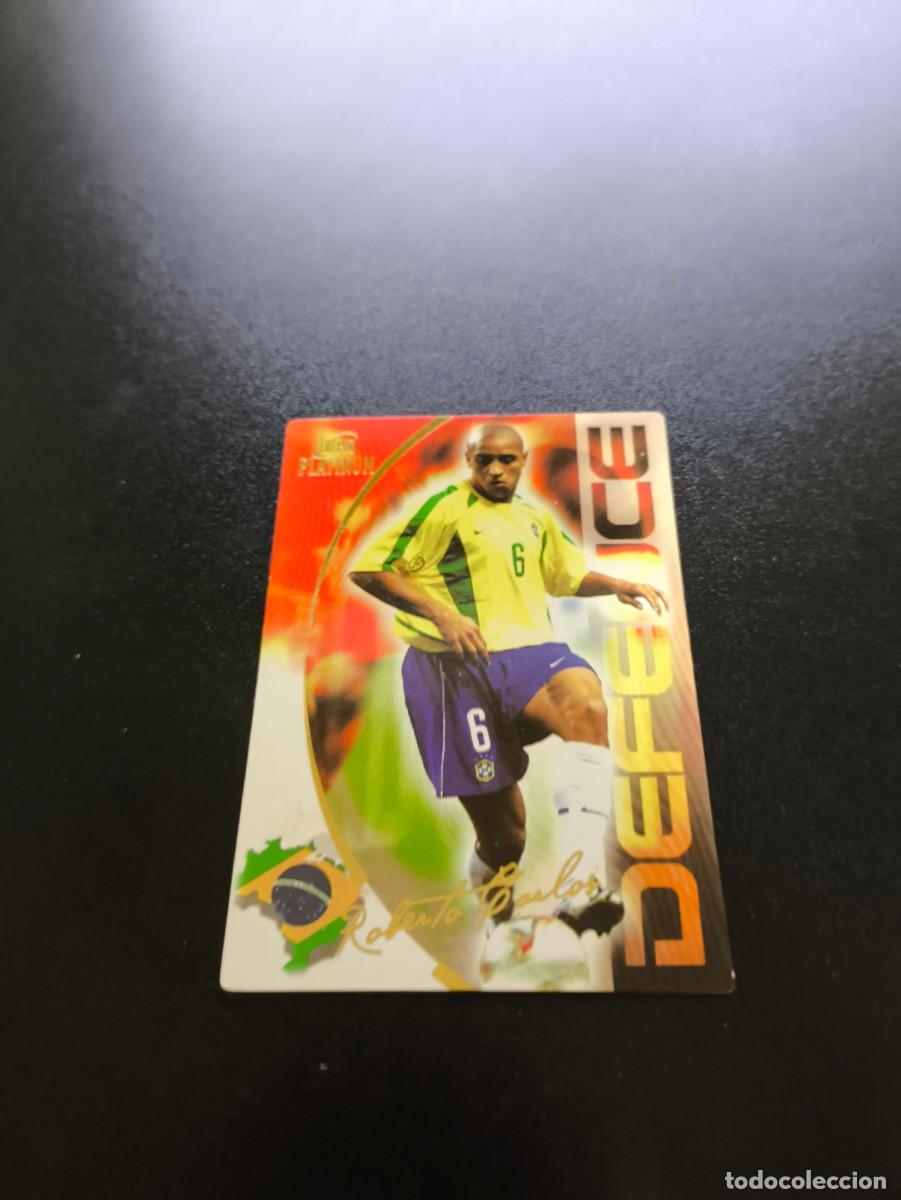 Figurine di Calcio: 52 Roberto Carlos BRASIL REAL MADRID DEFENCE FUTERA WORLD CUP FOOTBALL 2003 2004 PANINI LIGA ESTE