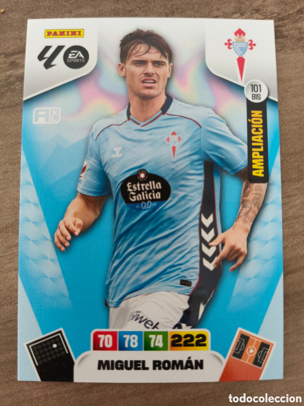 Figurine di Calcio: 101 Bis Miguel Roman Ampliacion RC Celta Adrenalyn XL La Liga 25 26