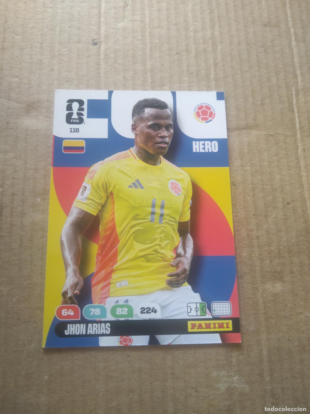 Figurine di Calcio: 116 JHON ARIAS COLOMBIA CROMO FUTBOL PANINI ADRENALYN MUNDIAL 2026 WORLD CUP