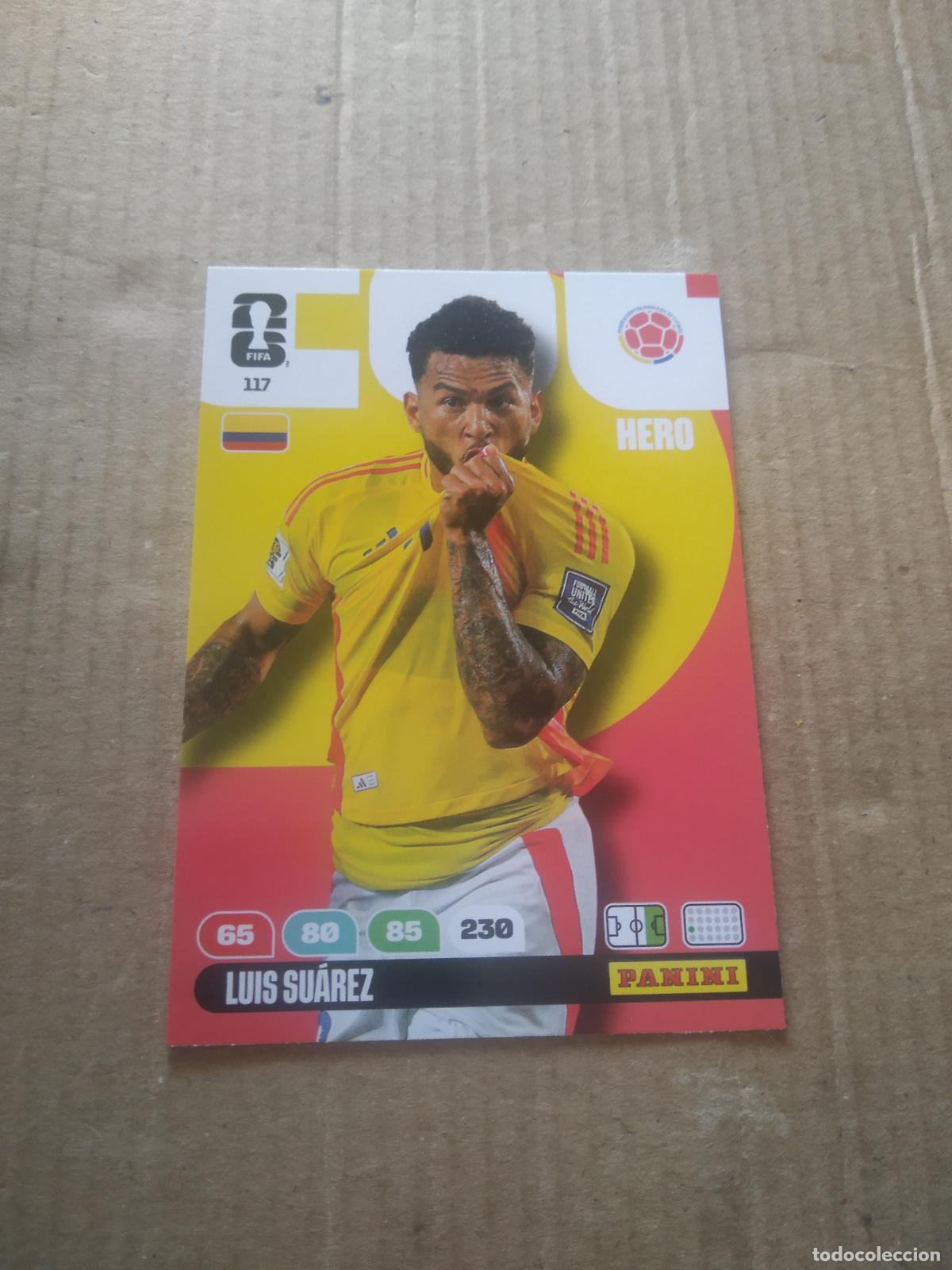 Cromos de f&uacute;tbol: 117 LUIS SUAREZ ROOKIE COLOMBIA CROMO FUTBOL PANINI ADRENALYN MUNDIAL 2026 WORLD CUP