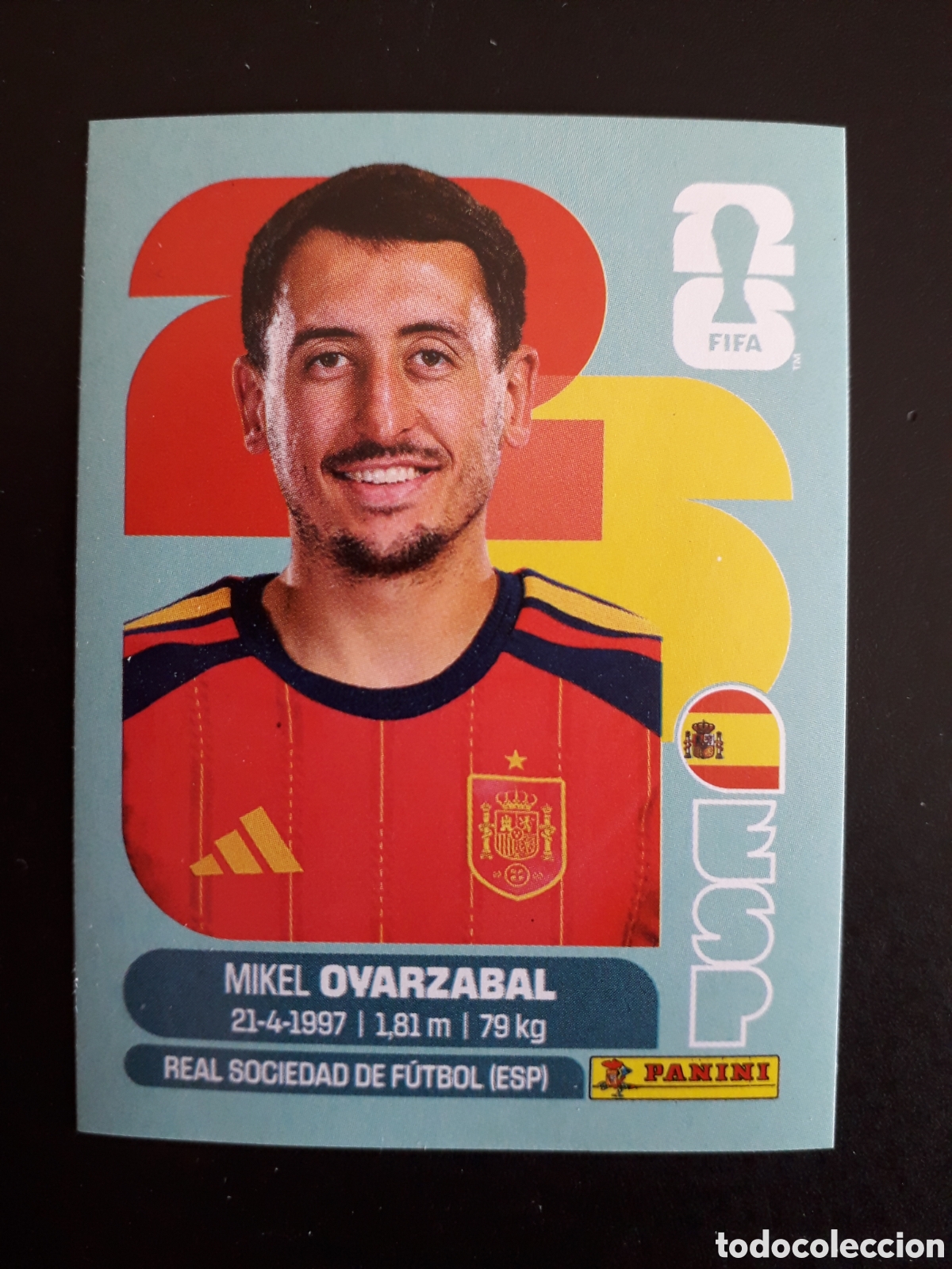 Cromos de f&uacute;tbol: OYARZABAL ESPA&Ntilde;A ESP 20 MUNDIAL F&Uacute;TBOL 2026 FIFA WORLD CUP PANINI SIN PEGAR PEDIDO M&Iacute;NIMO 3&euro;