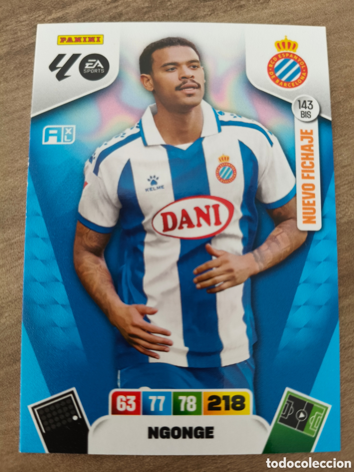 Cromos de f&uacute;tbol: 143 Bis Ngonge Nuevo Fichaje Espa&ntilde;ol Adrenalyn XL La Liga 25 26
