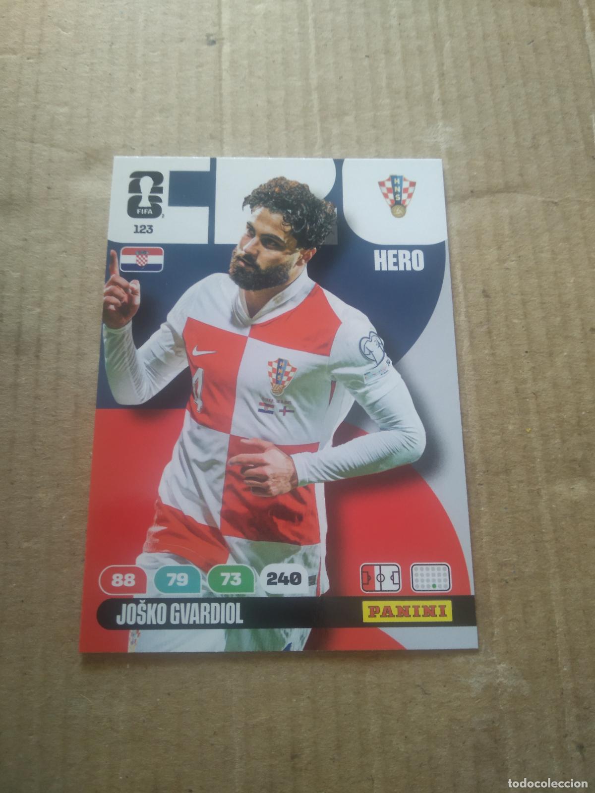 Cromos de f&uacute;tbol: 123 GVARDIOL CROACIA CROMO FUTBOL PANINI ADRENALYN MUNDIAL 2026 WORLD CUP