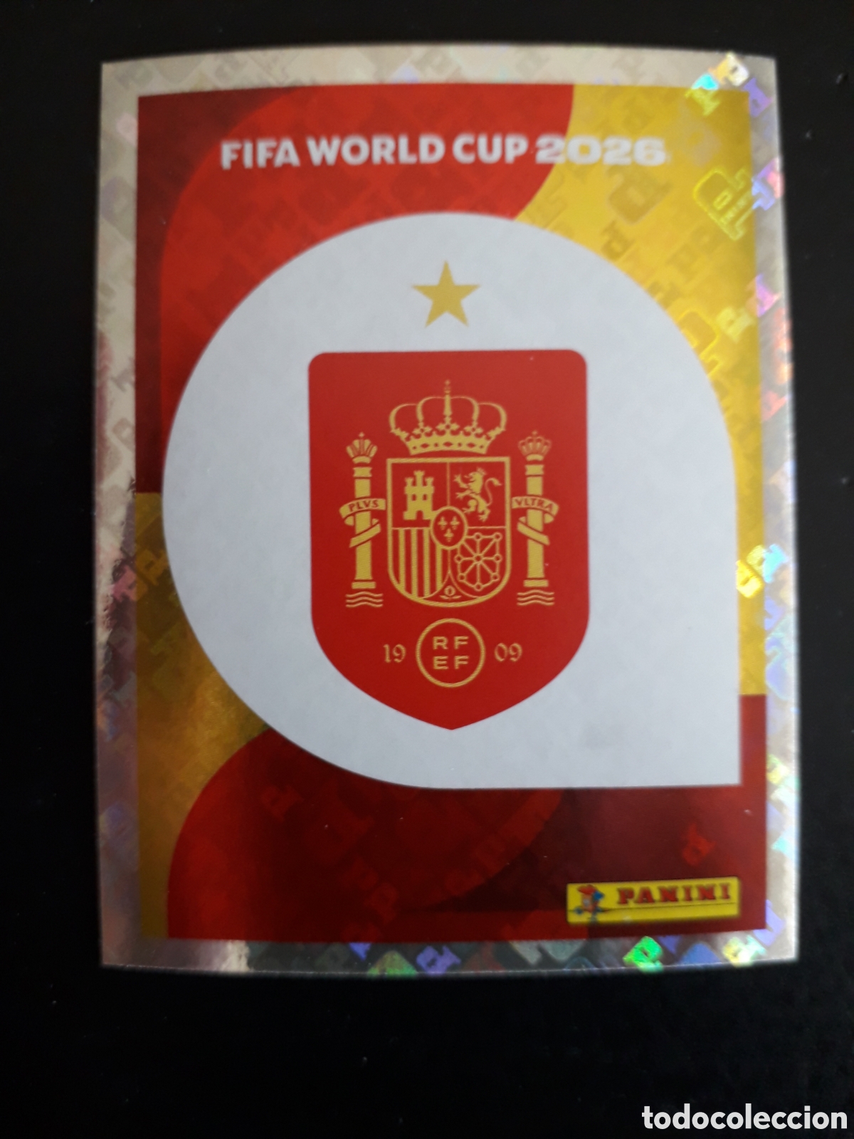 Cromos de f&uacute;tbol: ESCUDO ESPA&Ntilde;A ESP 1 MUNDIAL F&Uacute;TBOL 2026 FIFA WORLD CUP PANINI SIN PEGAR PEDIDO M&Iacute;NIMO 3&euro;