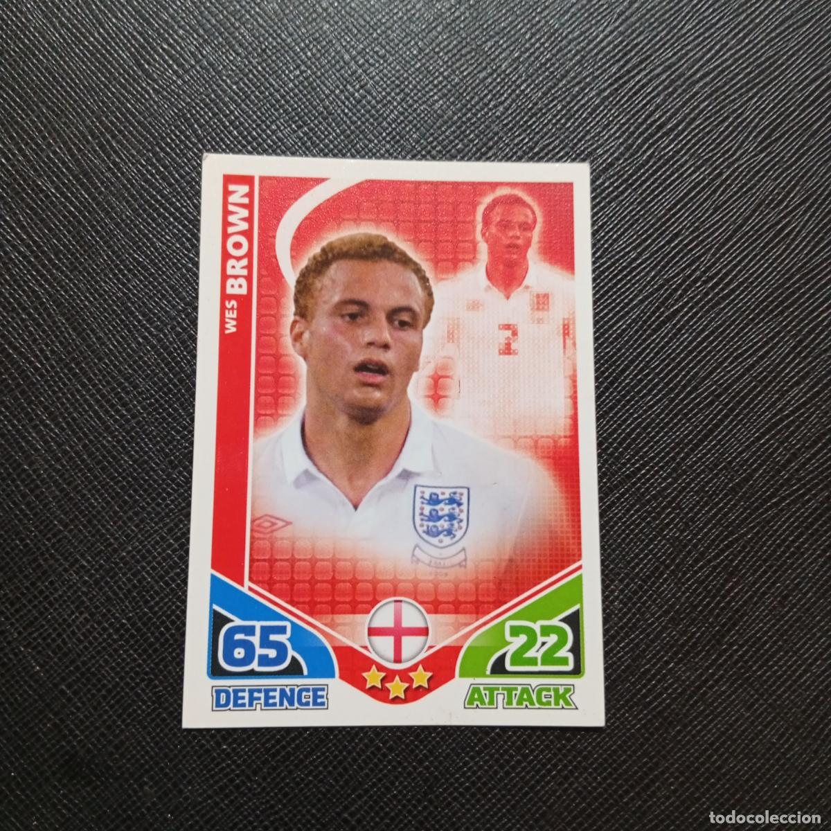 Cromos de f&uacute;tbol: BROWN INGLATERRA MATCH ATTAX SOUTH AFRICA 2010 MUNDIAL CROMO WORLD FUTBOL 10 - A150 PG397