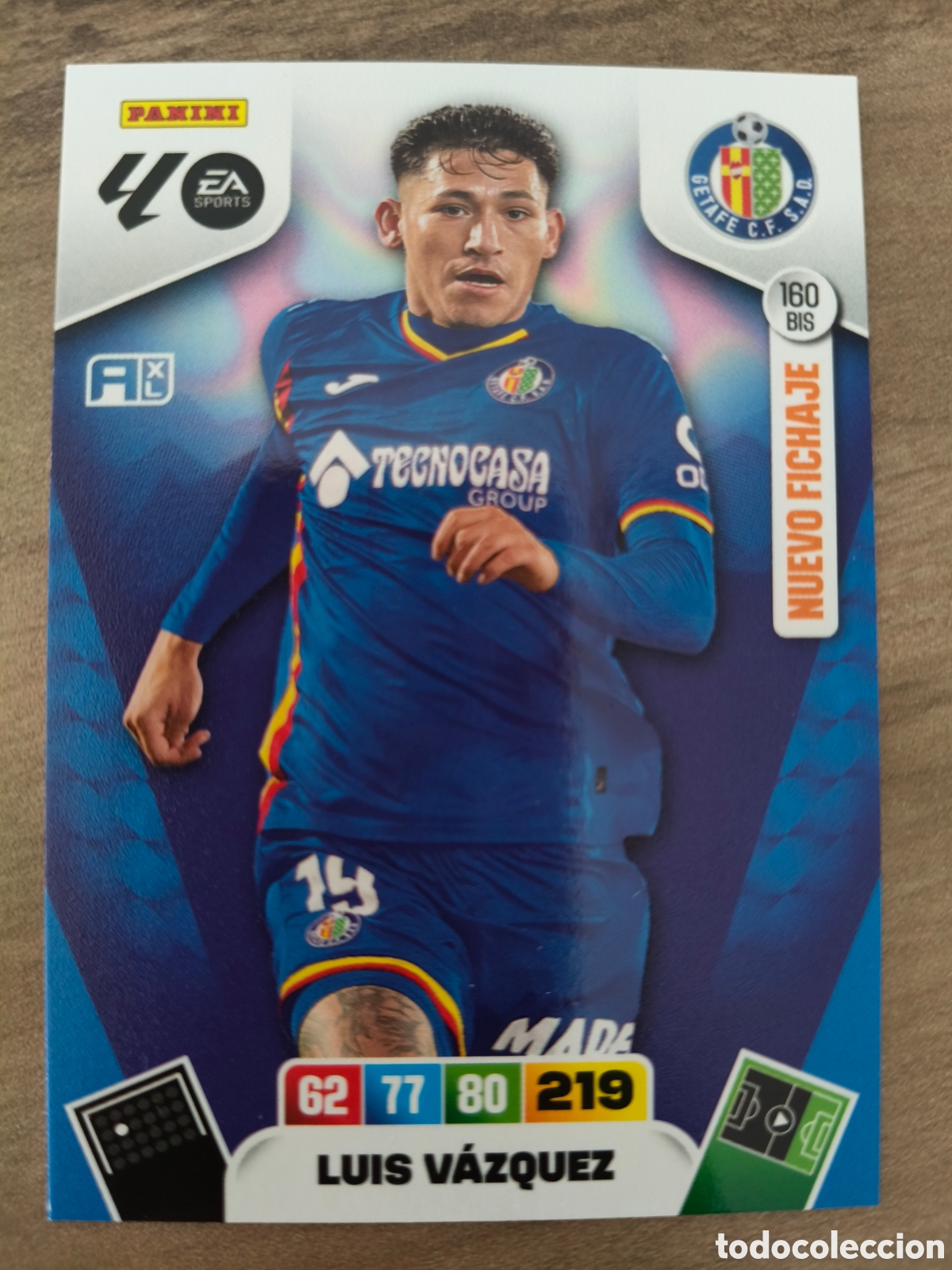 Cromos de f&uacute;tbol: 160 Bis Luis Vazquez Nuevo Fichaje Getafe Adrenalyn XL La Liga 25 26